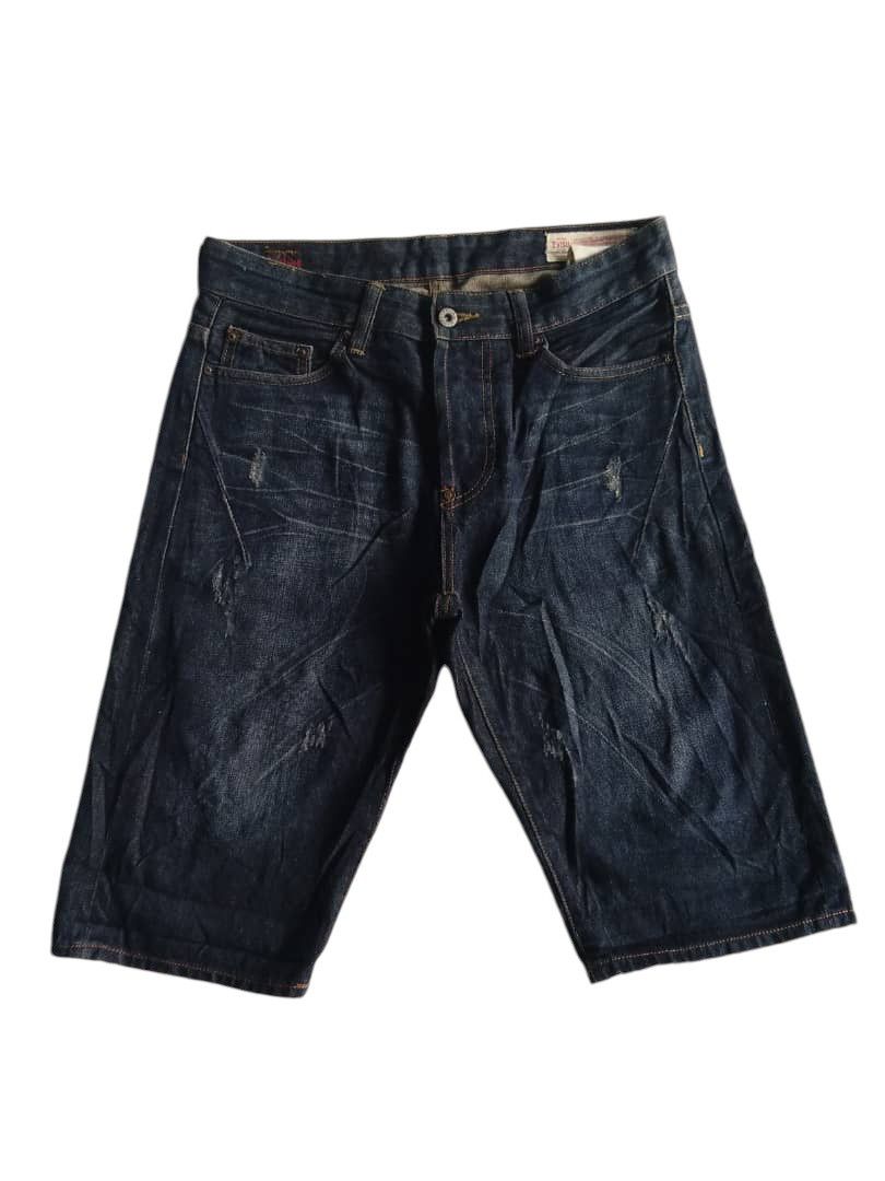 Evisu × Japanese Brand × Vintage Evisu Black Seagull Short Pants Selvedge Jeans Denim Size US 33 - 10 Thumbnail