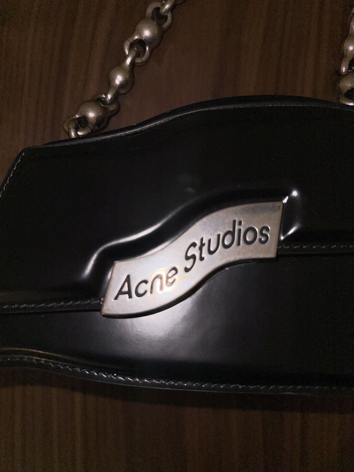 Acne Studios Acne Studios Leather Wavy Bag with Metal Handle Size ONE SIZE - 5 Thumbnail