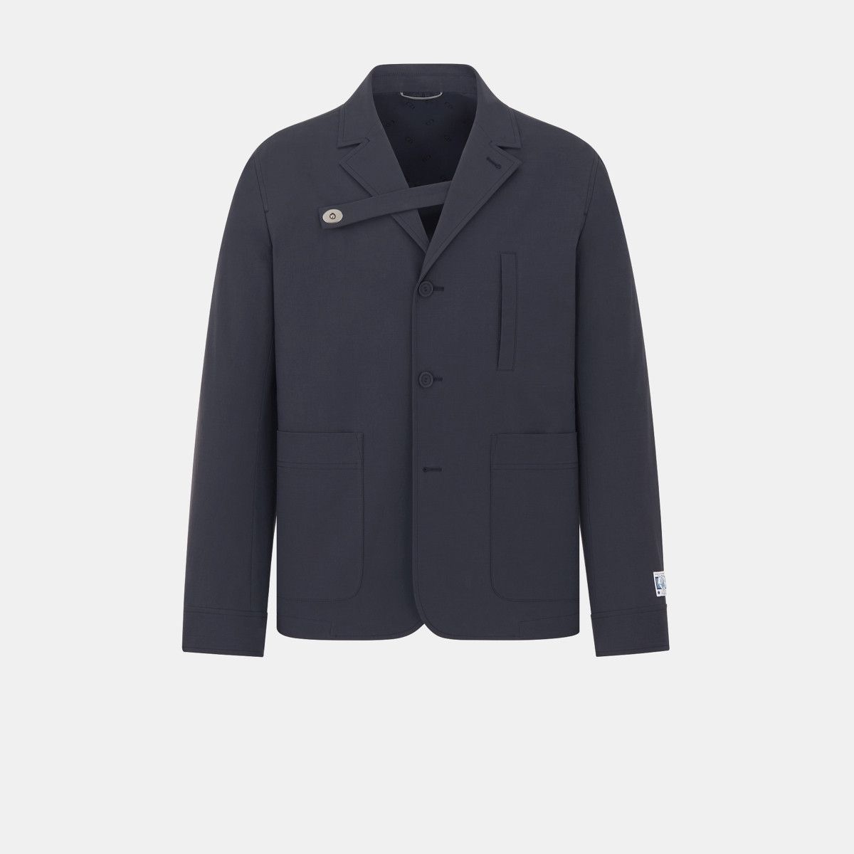 Dior o1bcso1str0226 Jacket with Buttoned Strap in Navy Blue Size US L / EU 52-54 / 3 - 1 Thumbnail