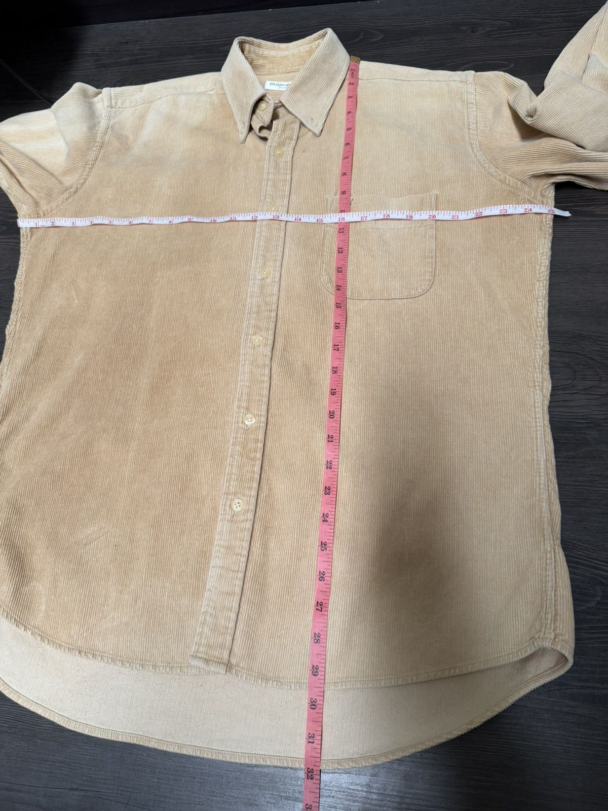 Yves Saint Laurent Vintage YSL Corduroy Button Up Shirt Size US M / EU 48-50 / 2 - 12 Thumbnail