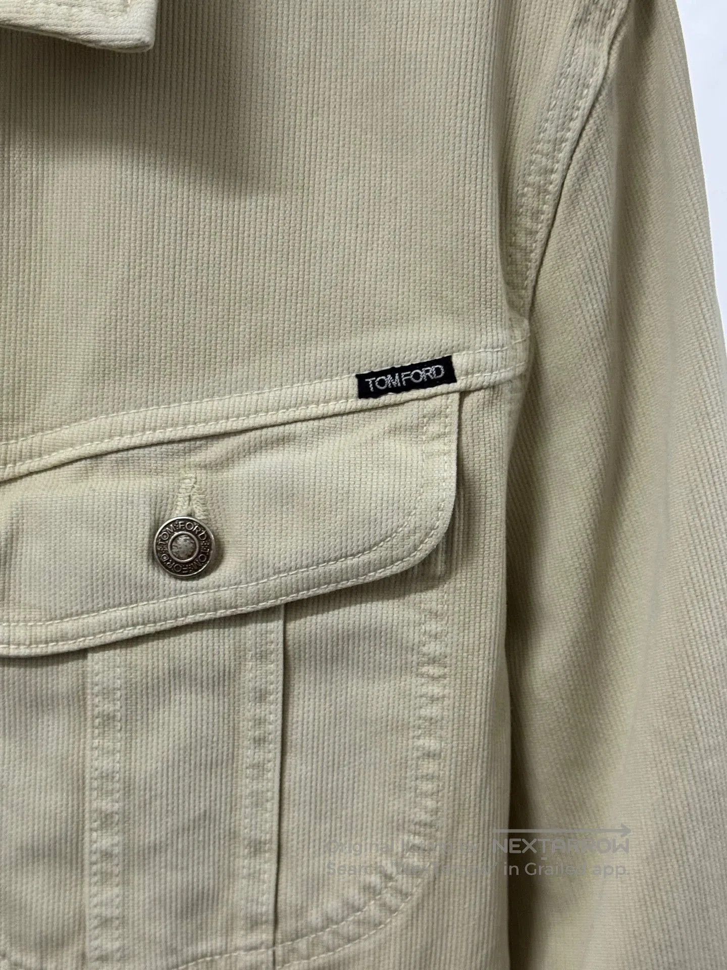 Tom Ford tom ford men's short denim jacket beige. Size US S / EU 44-46 / 1 - 3 Thumbnail