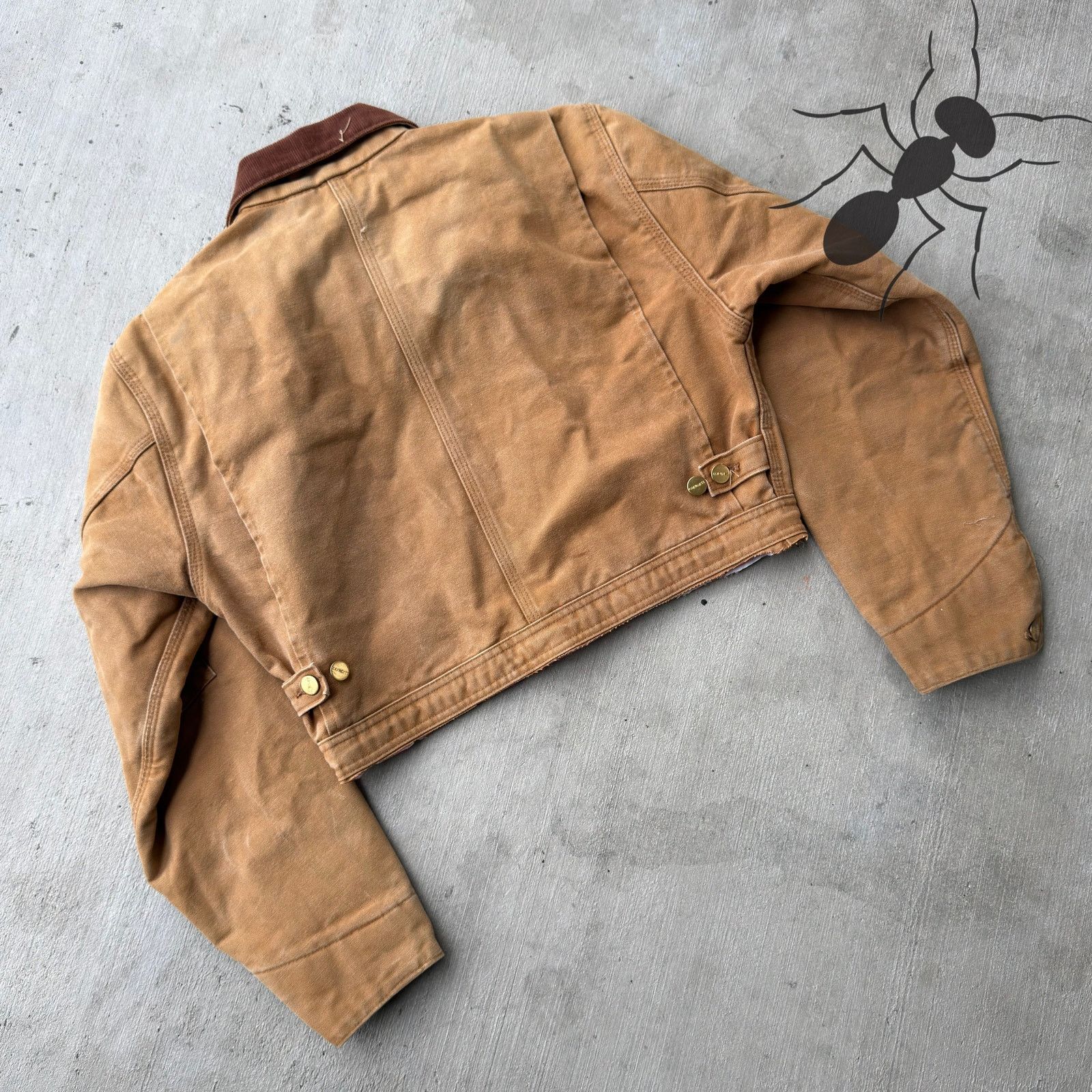 Carhartt × Vintage Carhartt brown cropped Detroit style work wear jacket Size US S / EU 44-46 / 1 - 6 Thumbnail