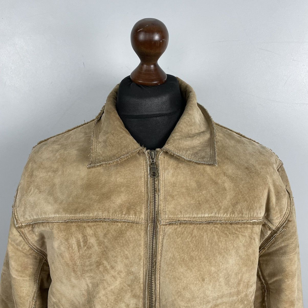 Japanese Brand × Vintage Vintage Y2K Faux Fur Sheepskin Jacket 2000s Avantgarde Size US L / EU 52-54 / 3 - 4 Thumbnail