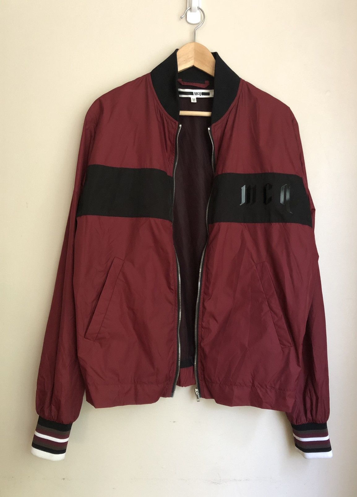 Alexander McQueen McQ Alexander McQueen Oxblood Logo Windbreaker Size US M / EU 48-50 / 2 - 9 Thumbnail