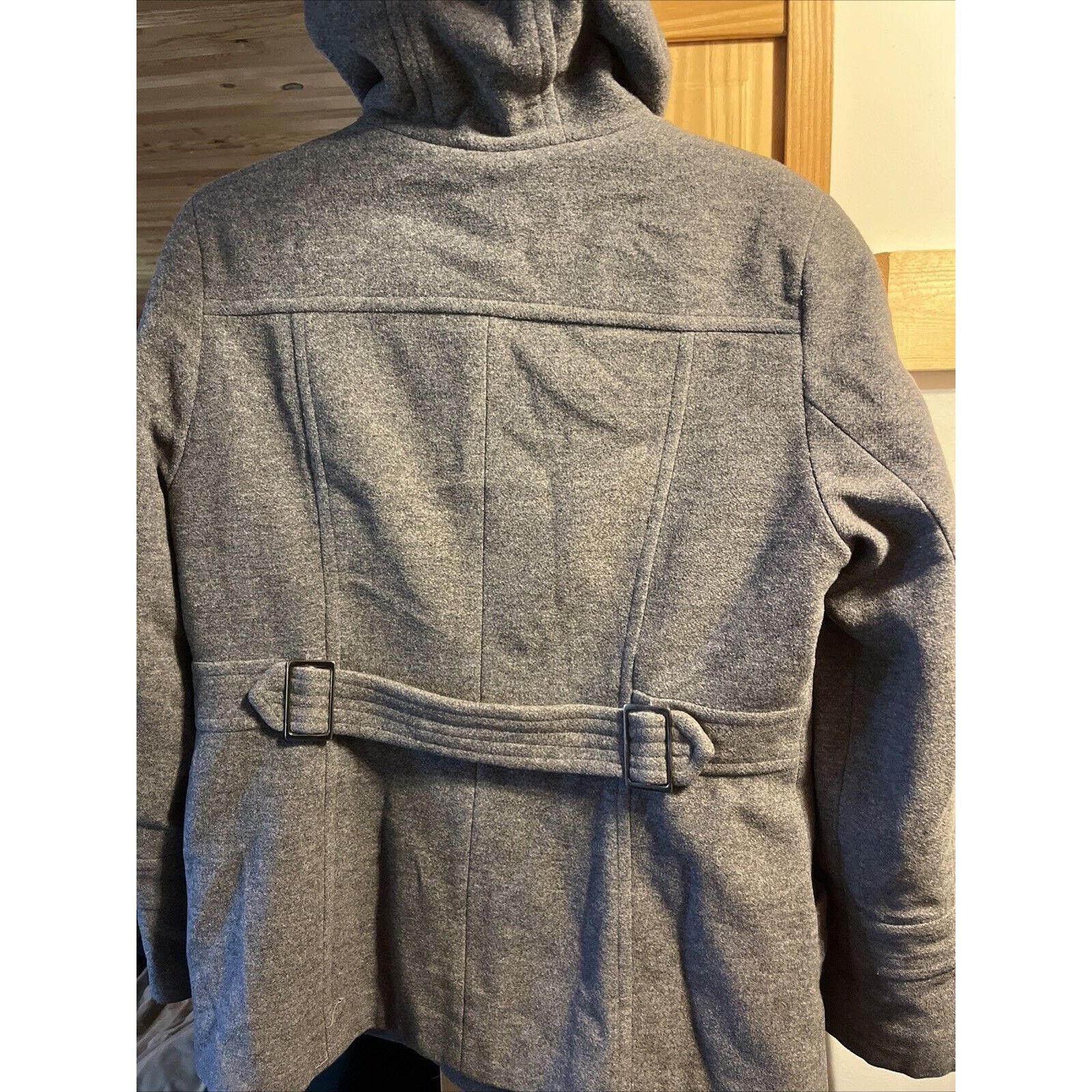 Other Fleet Street Ltd Wool Blend Hooded Coat Jacket Medium Gray Size M / US 6-8 / IT 42-44 - 8 Thumbnail
