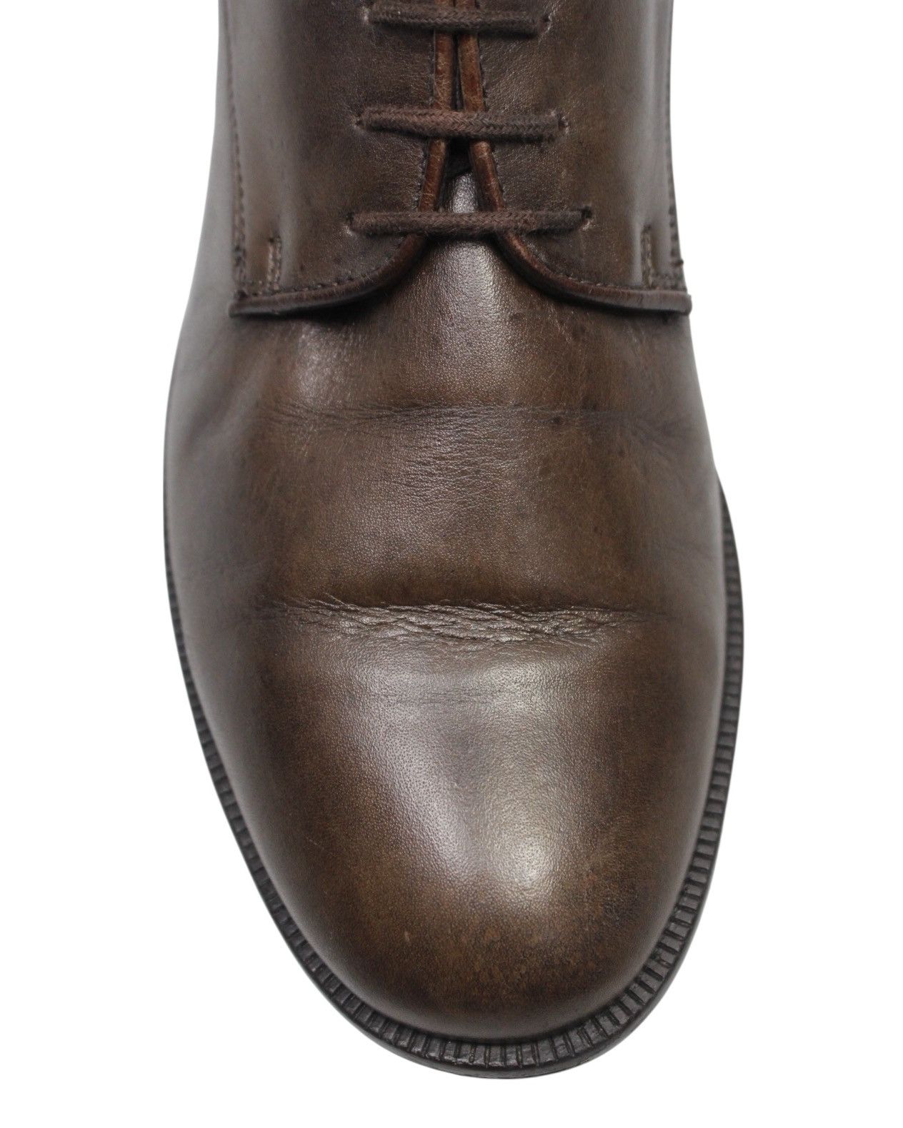 Japanese Brand 2000S STEFANO ROSSI CLASSIC BROWN LEATHER DERBY SHOES Size US 7.5 / EU 40-41 - 8 Thumbnail