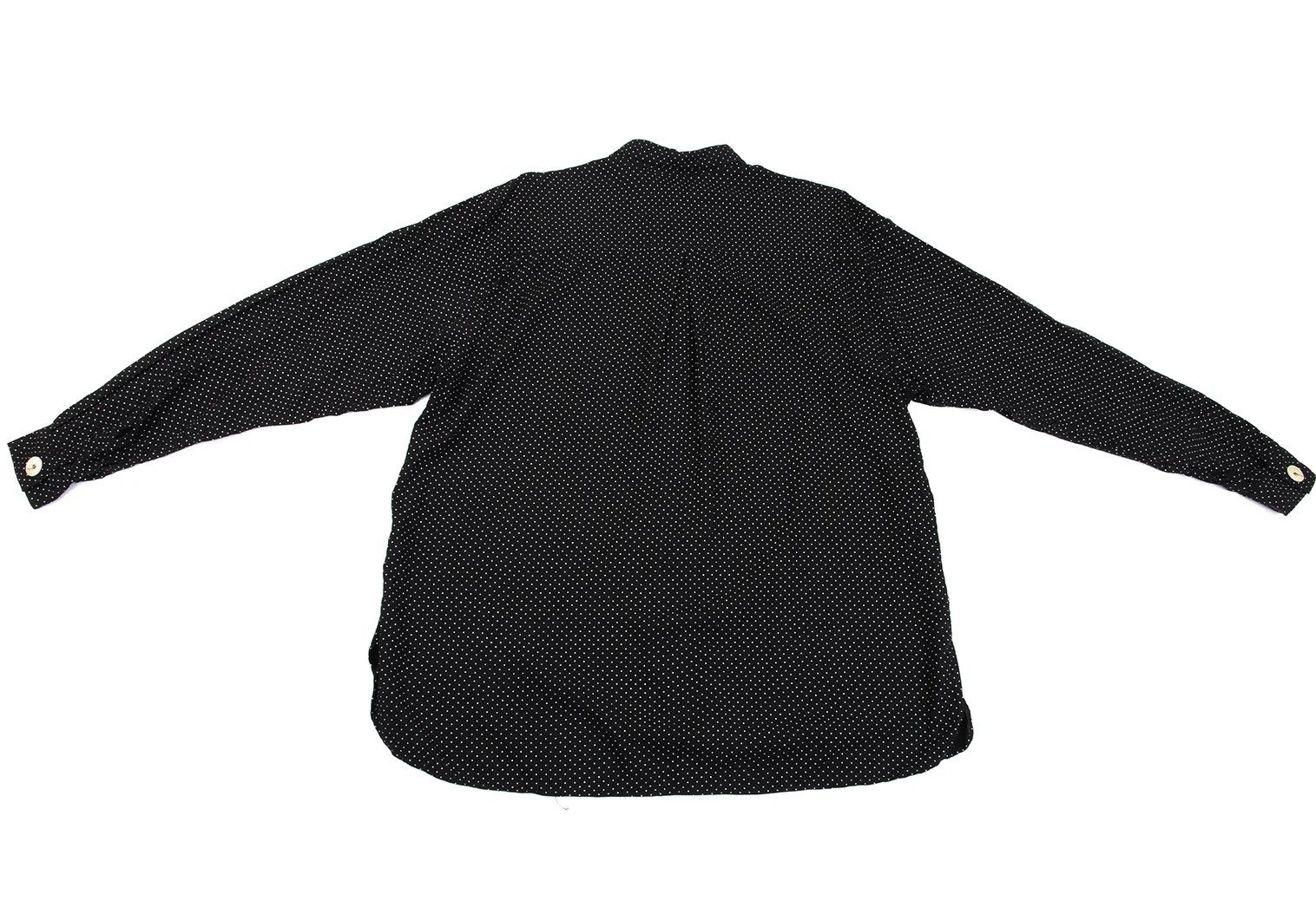 Emporio Armani Rayon Pin Dot Long Sleeve Shirt in Black and Off White Size US L / EU 52-54 / 3 - 10 Thumbnail
