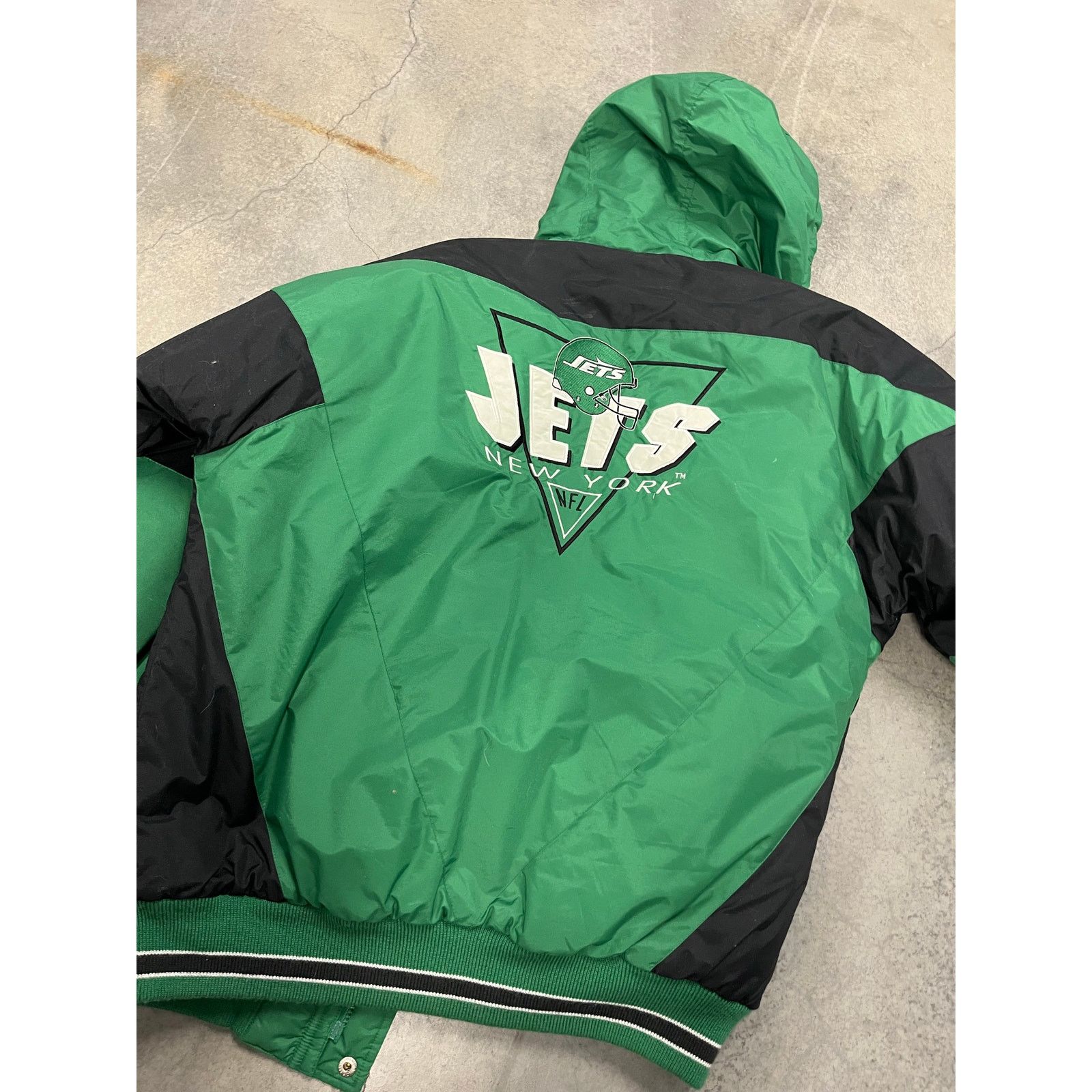 Logo 7 Vtg New York Jets Logo 7 Puffer Winter Jacket medium Size US M / EU 48-50 / 2 - 6 Thumbnail