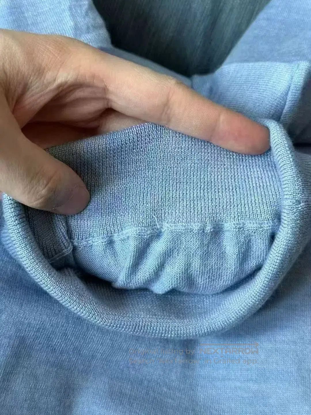 Loewe loewe sky blue embroidered cashmere sweater. Size M / US 6-8 / IT 42-44 - 3 Thumbnail