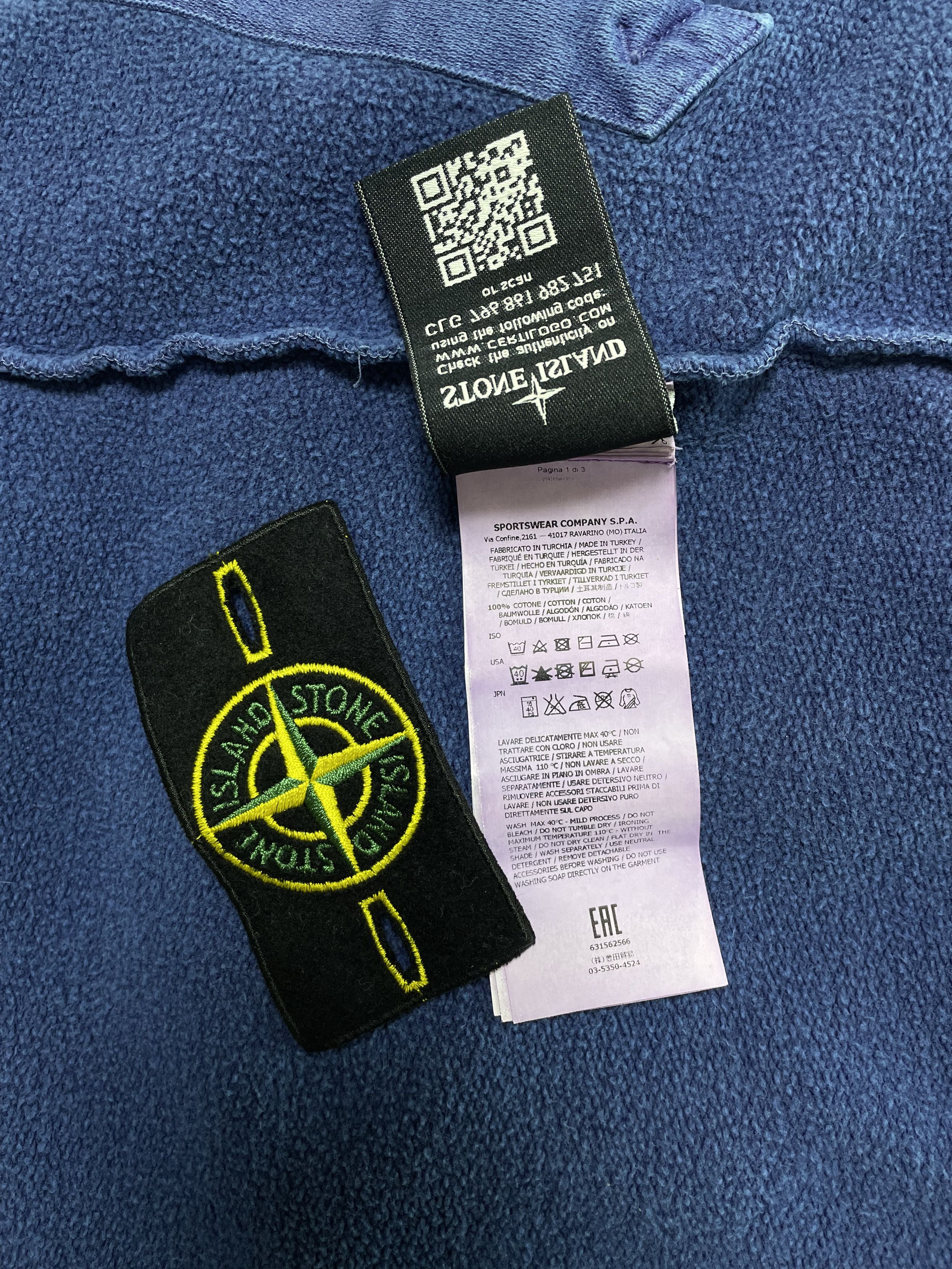 Stone Island STONE ISLAND Sweatshirt Garment Dyed Washed Pocket Crewneck Size US M / EU 48-50 / 2 - 10 Thumbnail