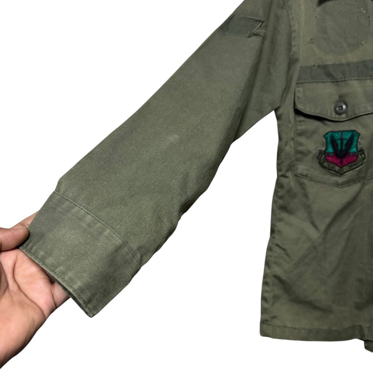 Vintage Vintage OG107 Fatigue Shirt Us Airforce Vietnam War Size US M / EU 48-50 / 2 - 8 Thumbnail