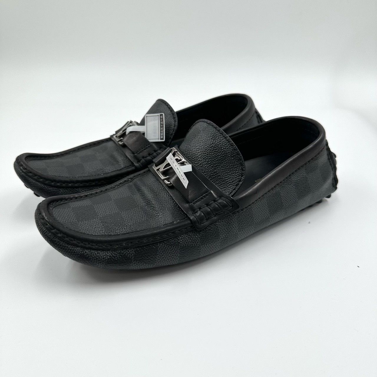 Louis Vuitton Louis Vuitton Black Gray Check Loafers Size US 6.5 / EU 39-40 - 1 Thumbnail