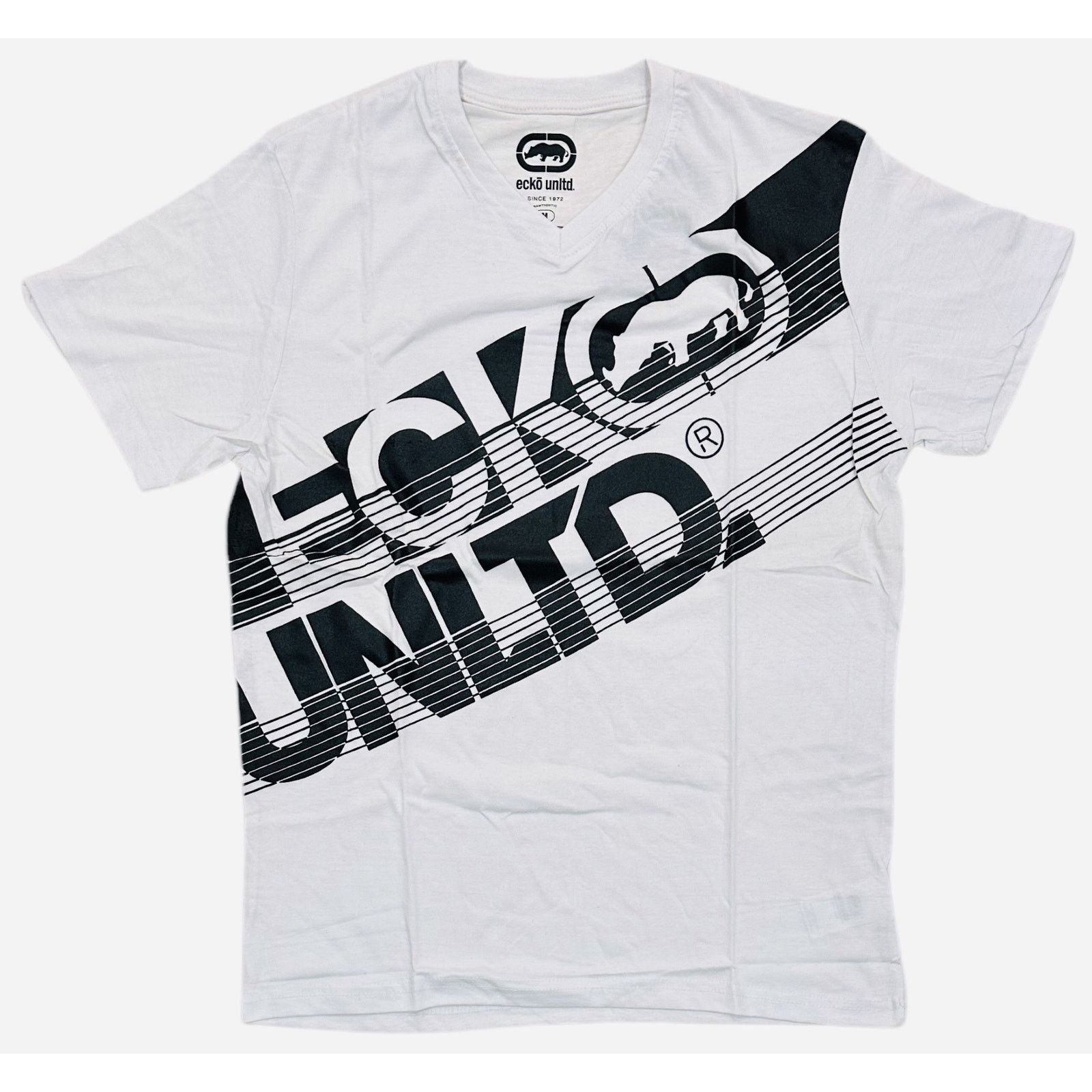 Ecko Unltd. Ecko Unltd Men's V-Neck T-Shirt Puff Print Short Sleeve Tee Size US XL / EU 56 / 4 - 1 Preview