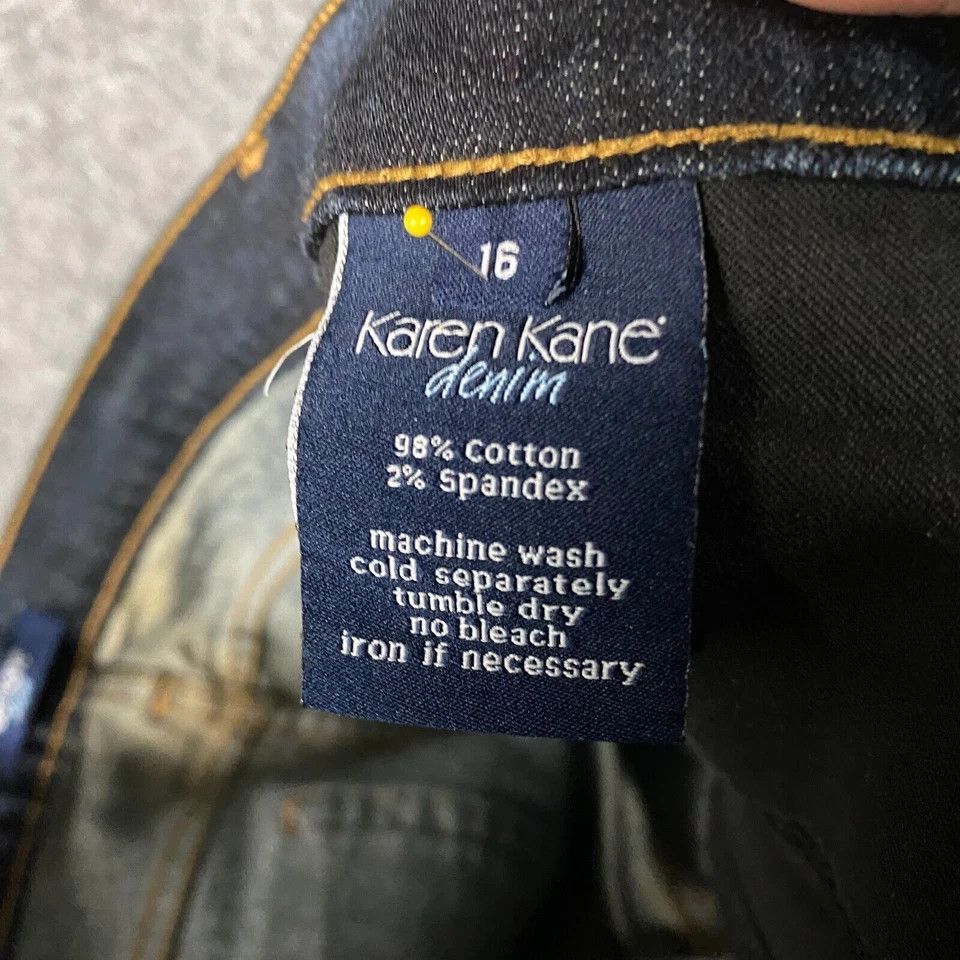 Other Karen Kane Denim Jeans Women's Size 16 Flared Leg Zipper Fly Size 38" / US 16 / IT 52 - 9 Thumbnail