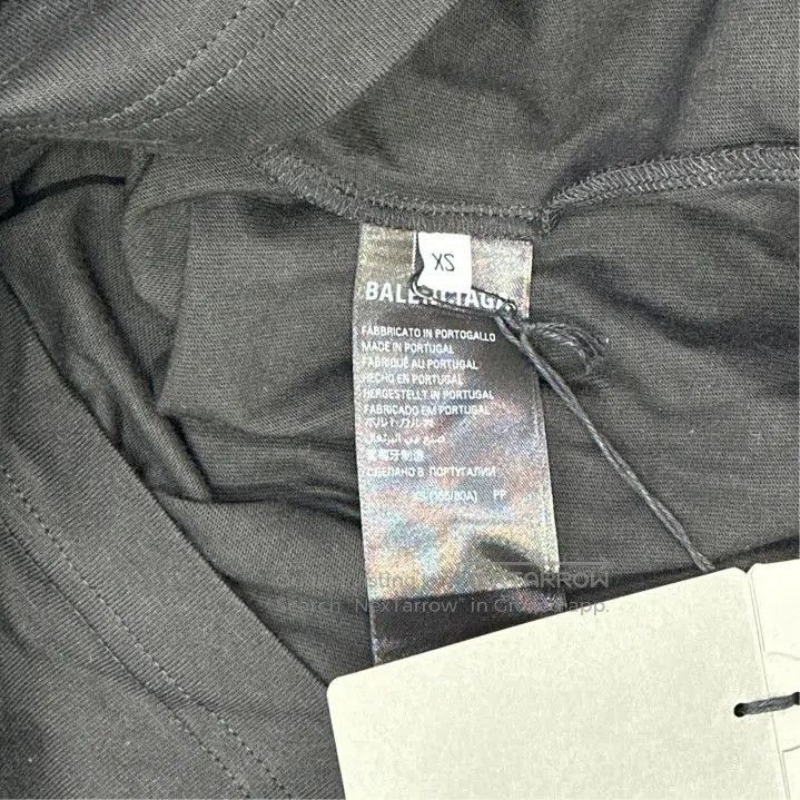 Balenciaga Balenciaga Black Logo Short Sleeve T-Shirt. Size US XS / EU 42 / 0 - 3 Thumbnail