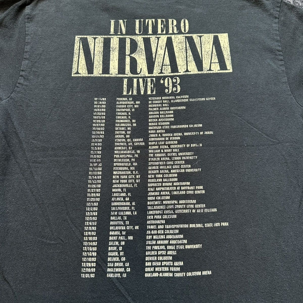 Nirvana Vintage Nirvana Live ‘93 Tour Angel Graphic Tee Medium Size US M / EU 48-50 / 2 - 4 Thumbnail