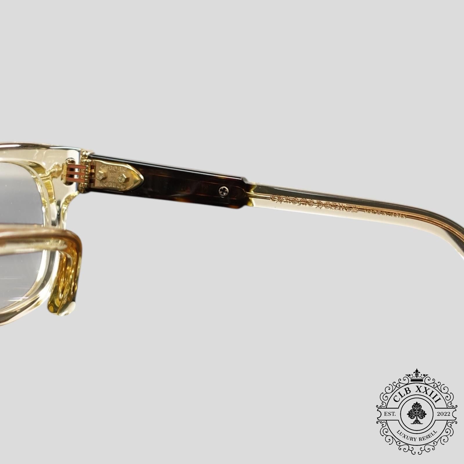 Chrome Hearts Chrome Hearts Jenna Tail Yea Glasses in Clear/Gold Size ONE SIZE - 5 Thumbnail