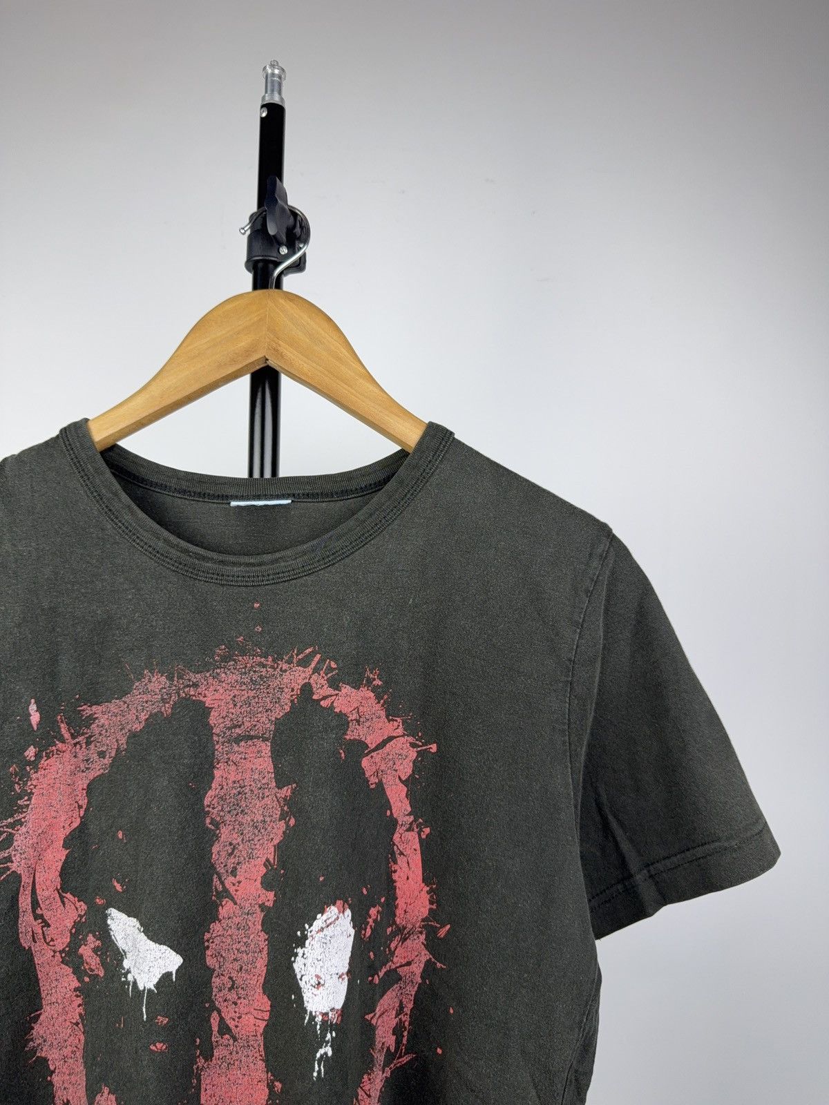 Marvel Comics 00s Marvel Deadpool Splatter Logo Tee Black Vintage Size US M / EU 48-50 / 2 - 2 Thumbnail