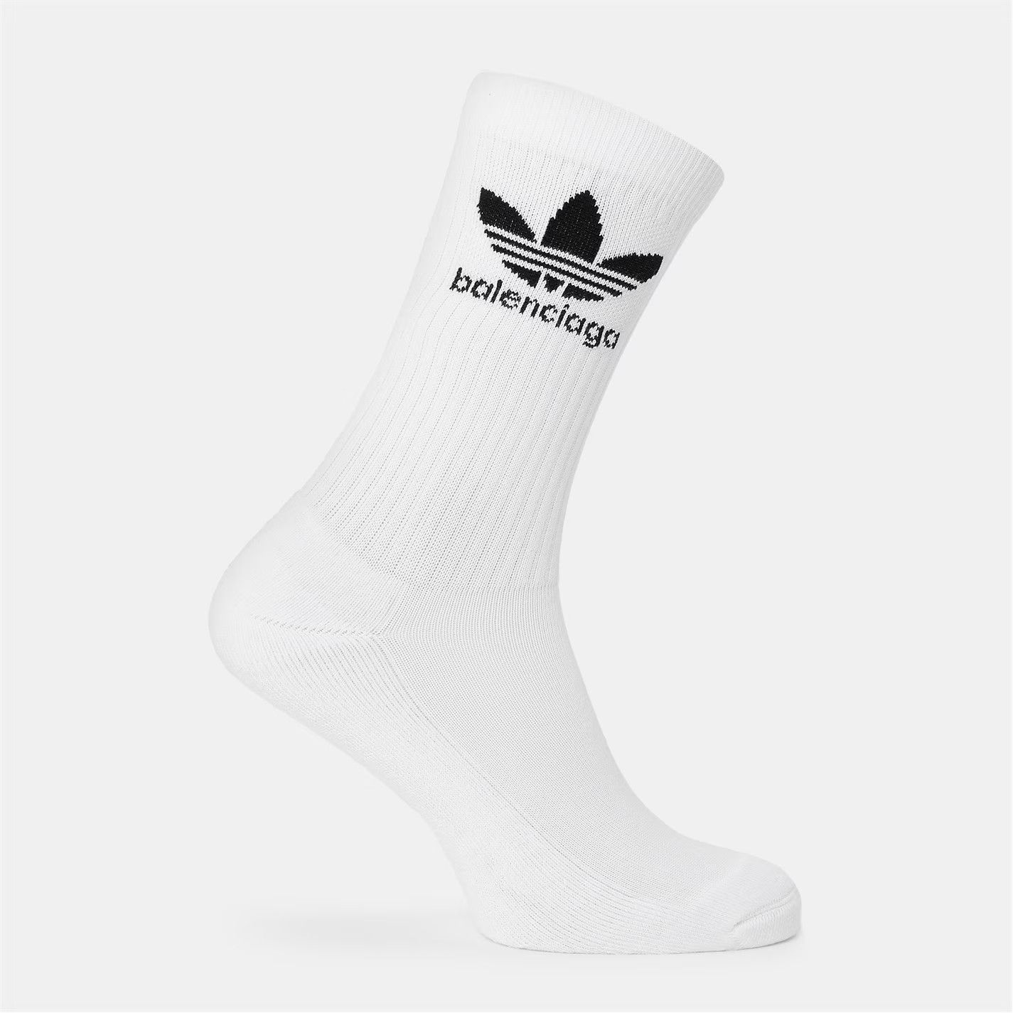 Adidas × Balenciaga o1g2r1mq0226 Size: XL / Crew Socks In White Size ONE SIZE - 1 Thumbnail