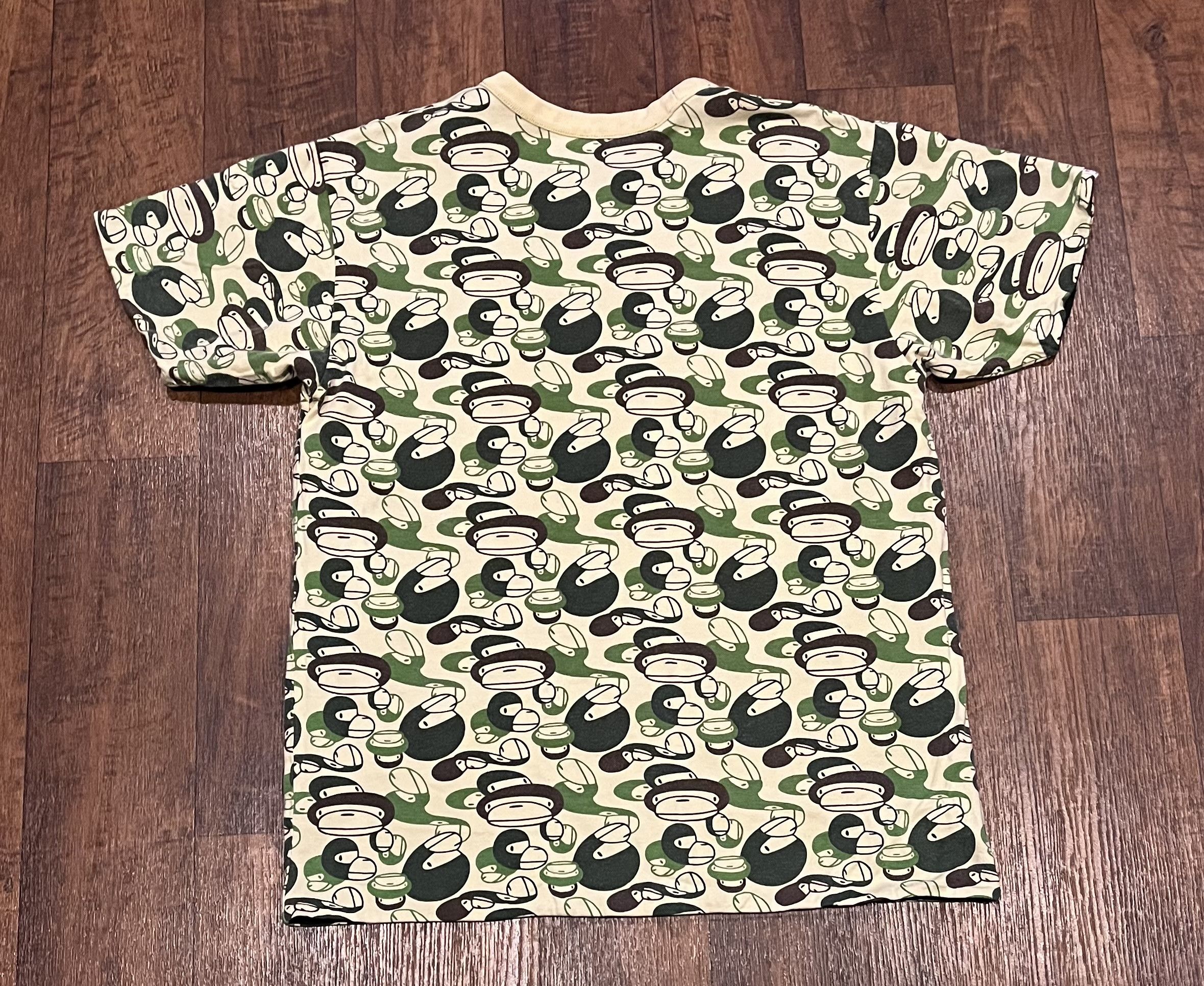 Bape Bape Baby Milo camo reversible tee shirt Size US M / EU 48-50 / 2 - 2 Thumbnail