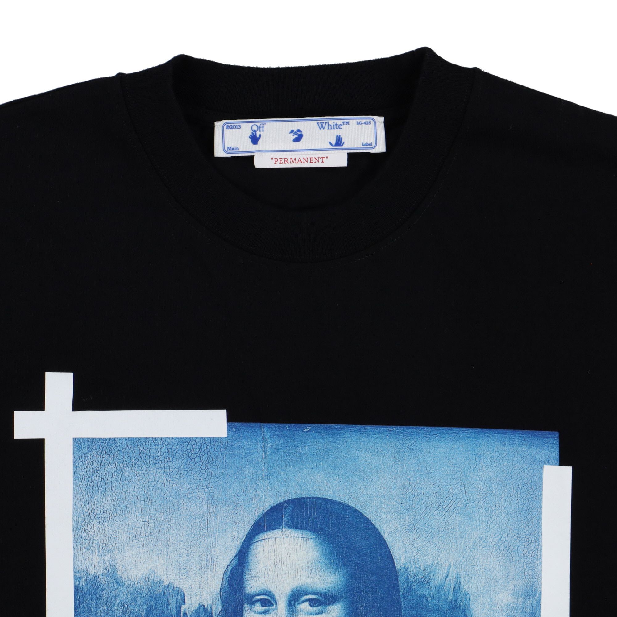 Off-White Black Mona Lisa Logo Oversized T-shirt Size US M / EU 48-50 / 2 - 5 Thumbnail