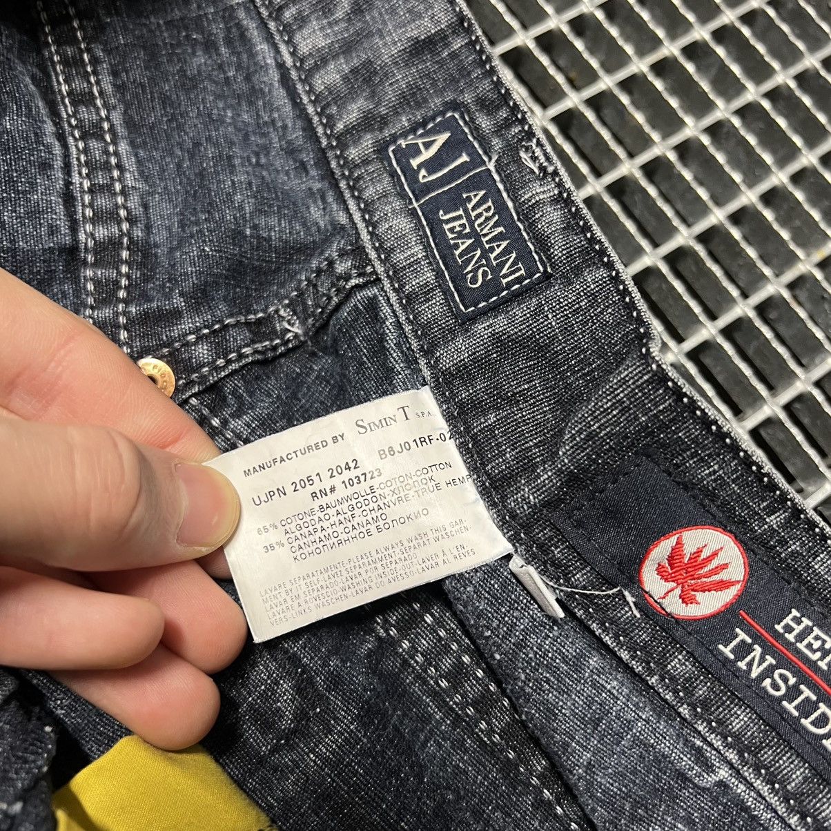 Armani Vintage Denim Jeans Armani Jeans Japan Stayle Big Logo Size US 36 / EU 52 - 11 Thumbnail