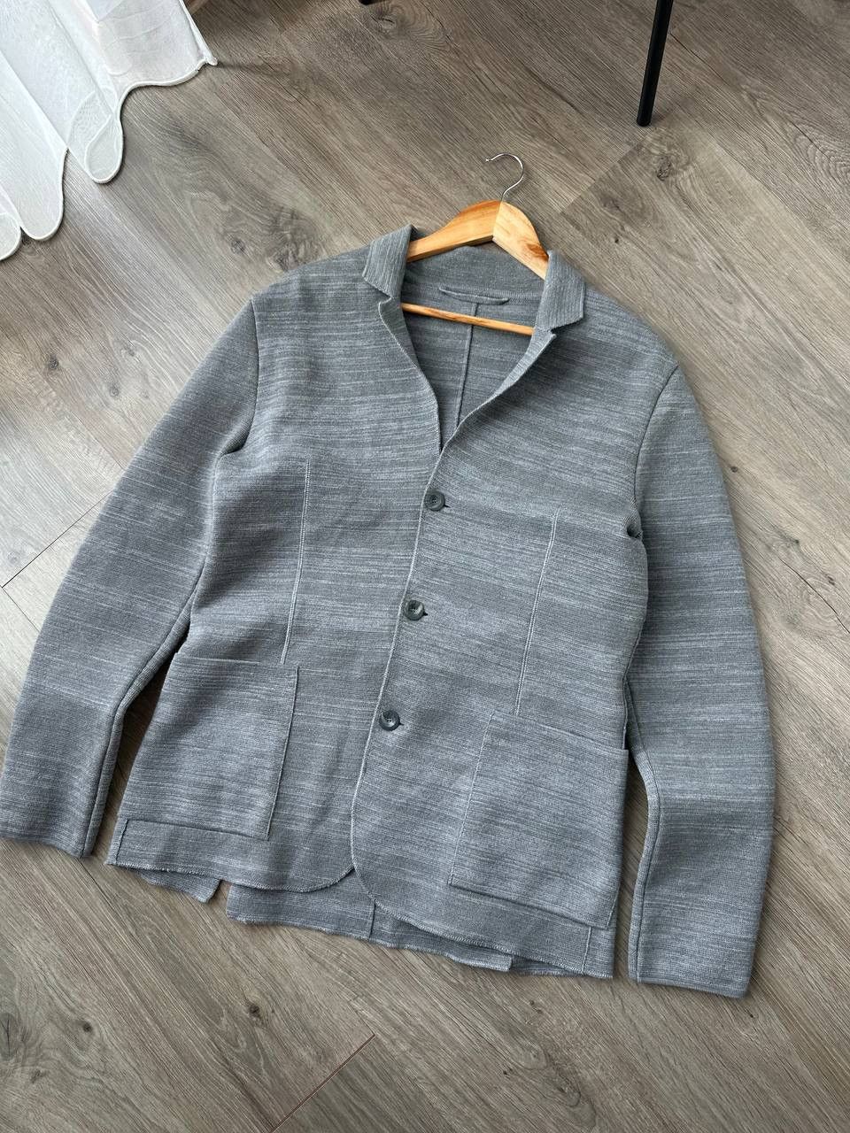 FALKE Vintage FALKE Gray Men Button M Size Blazer Jacket Size 42S - 5 Thumbnail