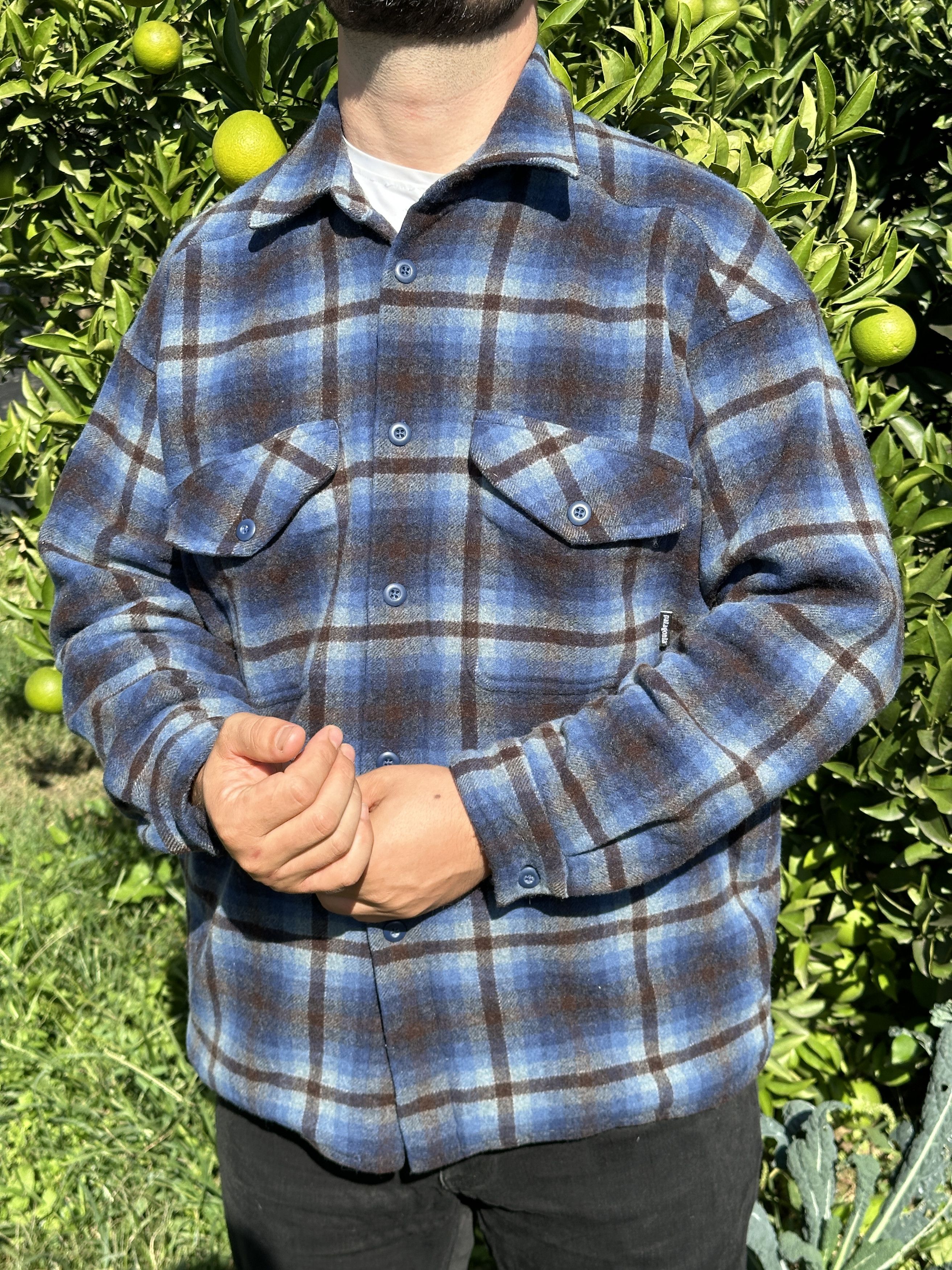 Patagonia Patagonia Fleece Bomber Tartan Check Flannel Size M 48 50 Size US M / EU 48-50 / 2 - 1 Thumbnail