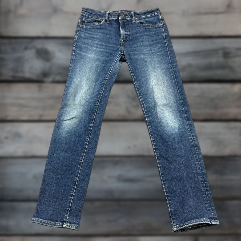 American Eagle Outfitters American Eagle Outfitters Jeans Mens 30x32 Blue Slim Straight Dark Wash Airflex Plus Jeans Size US 30 / EU 46 - 1 Thumbnail