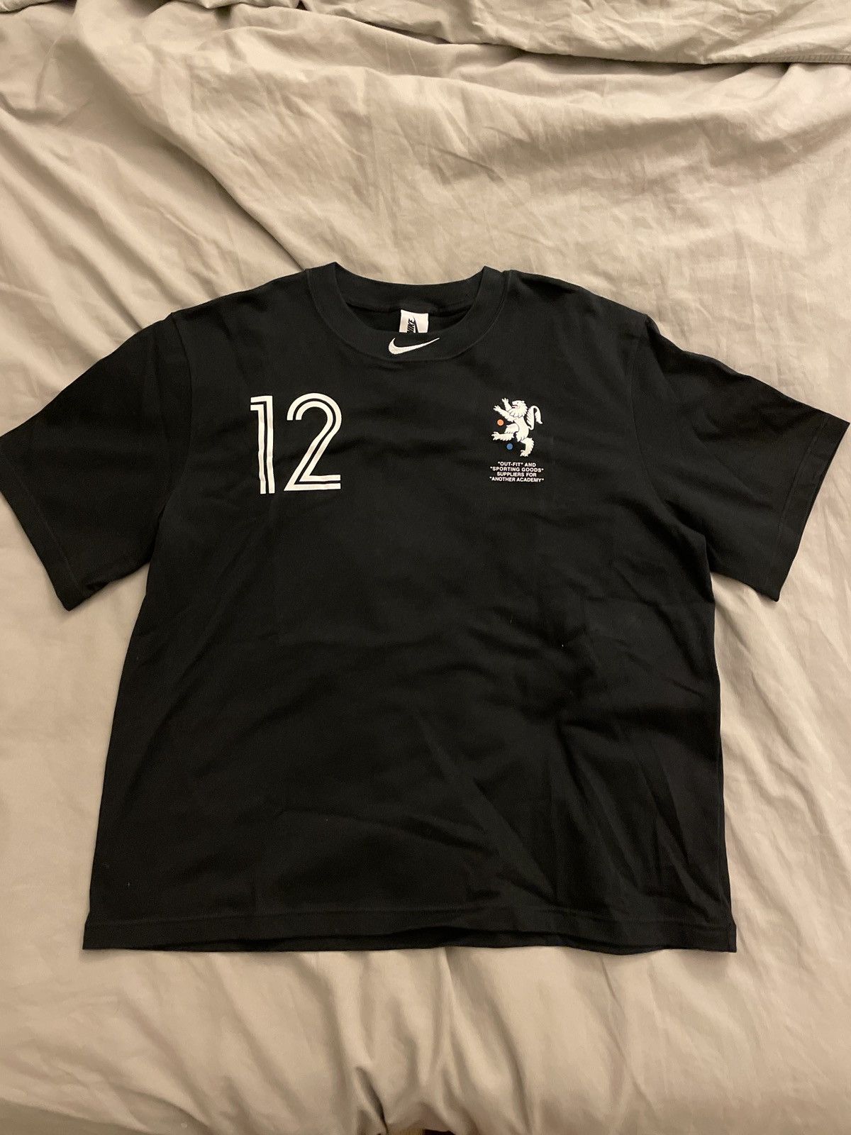 image of Nike Off White Virgil Nrg Mercurial T Shirt in Black, Men's (Size Medium)