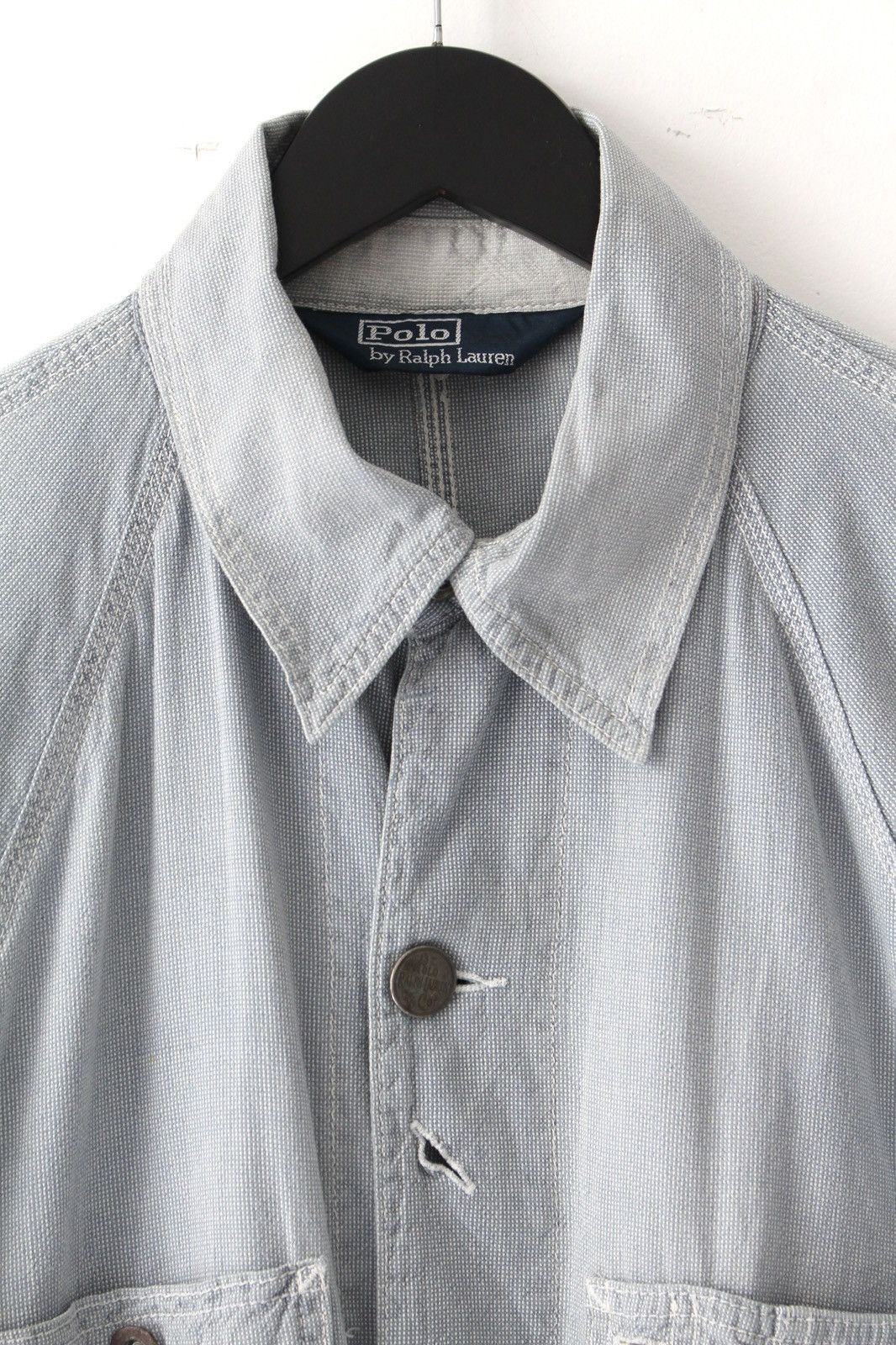 Polo Ralph Lauren 2000S POLO RALPH LAUREN DISTRESSED PATCHWORK CHORE JACKET Size US L / EU 52-54 / 3 - 3 Thumbnail