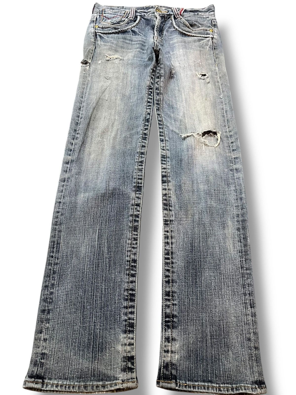 Japanese Brand Vintage Japanese Brand Faded Buckle Belt Distressed Denim Size US 30 / EU 46 - 1 Thumbnail