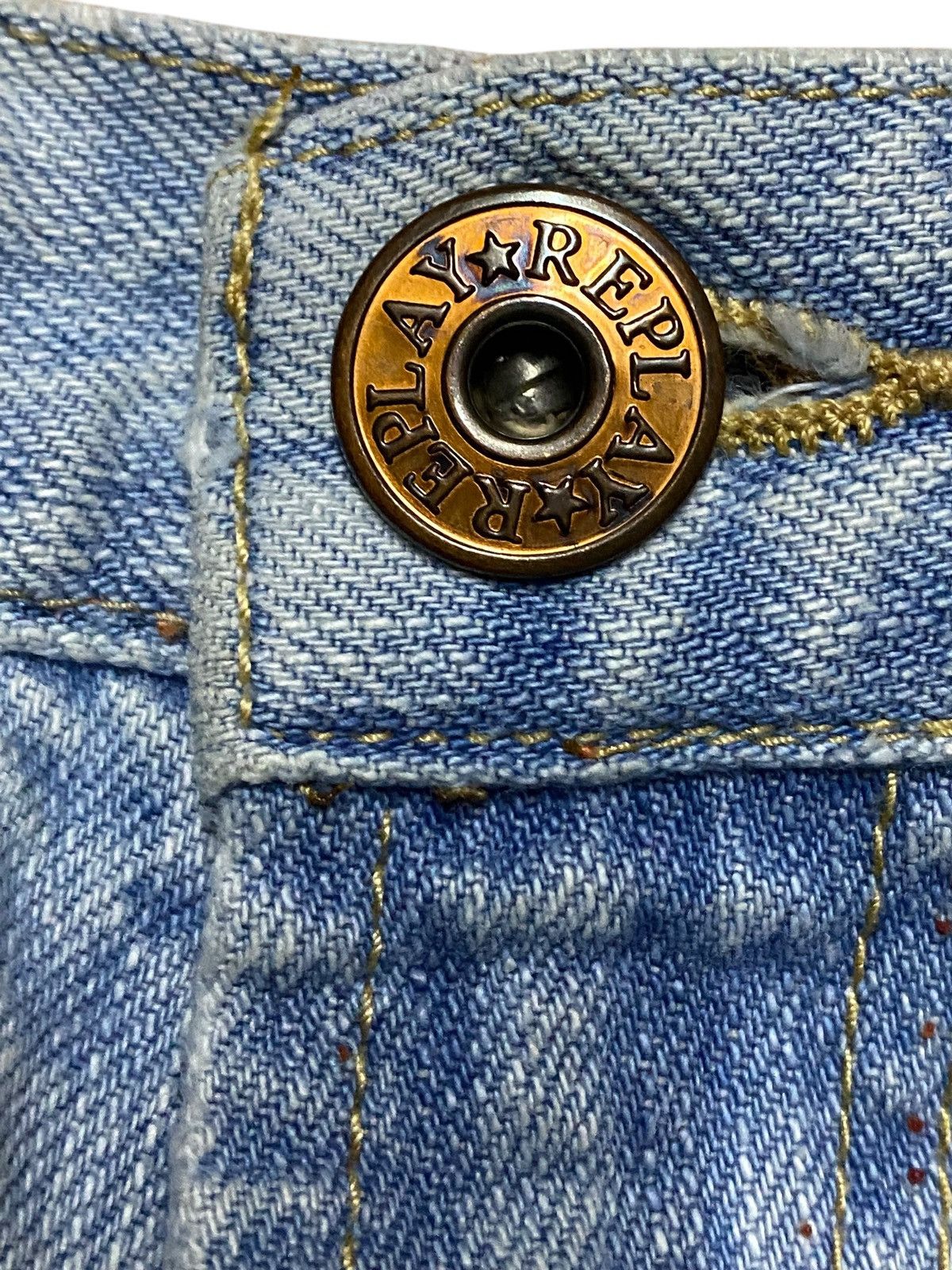 Replay Vintage Japanese Brand Replay Faded Wash Distressed Jeans Size US 36 / EU 52 - 16 Thumbnail
