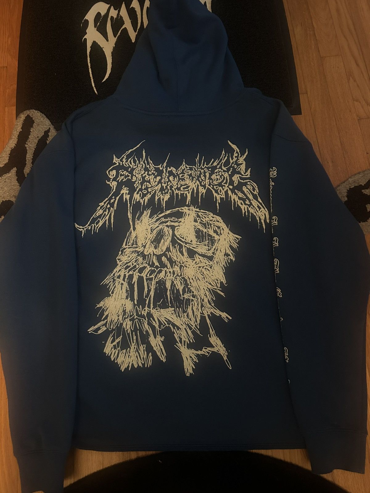 Revenge Revenge Blue Skull Hoodie Size US XL / EU 56 / 4 - 2 Thumbnail