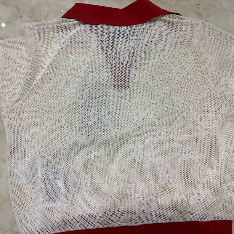 Gucci Gucci White and red color matching full logo translucent po Size XS / US 0-2 / IT 36-38 - 3 Thumbnail