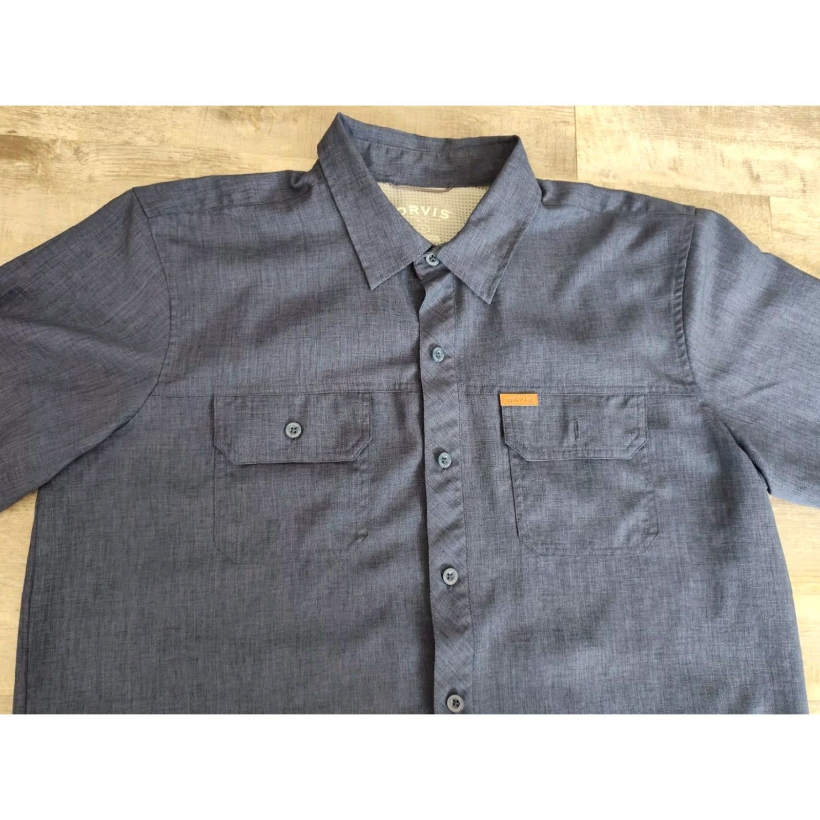 Orvis Orvis Classic Collection Short Sleeve Button Up Fishing Shirt Blue Men's Size L Size US L / EU 52-54 / 3 - 4 Thumbnail
