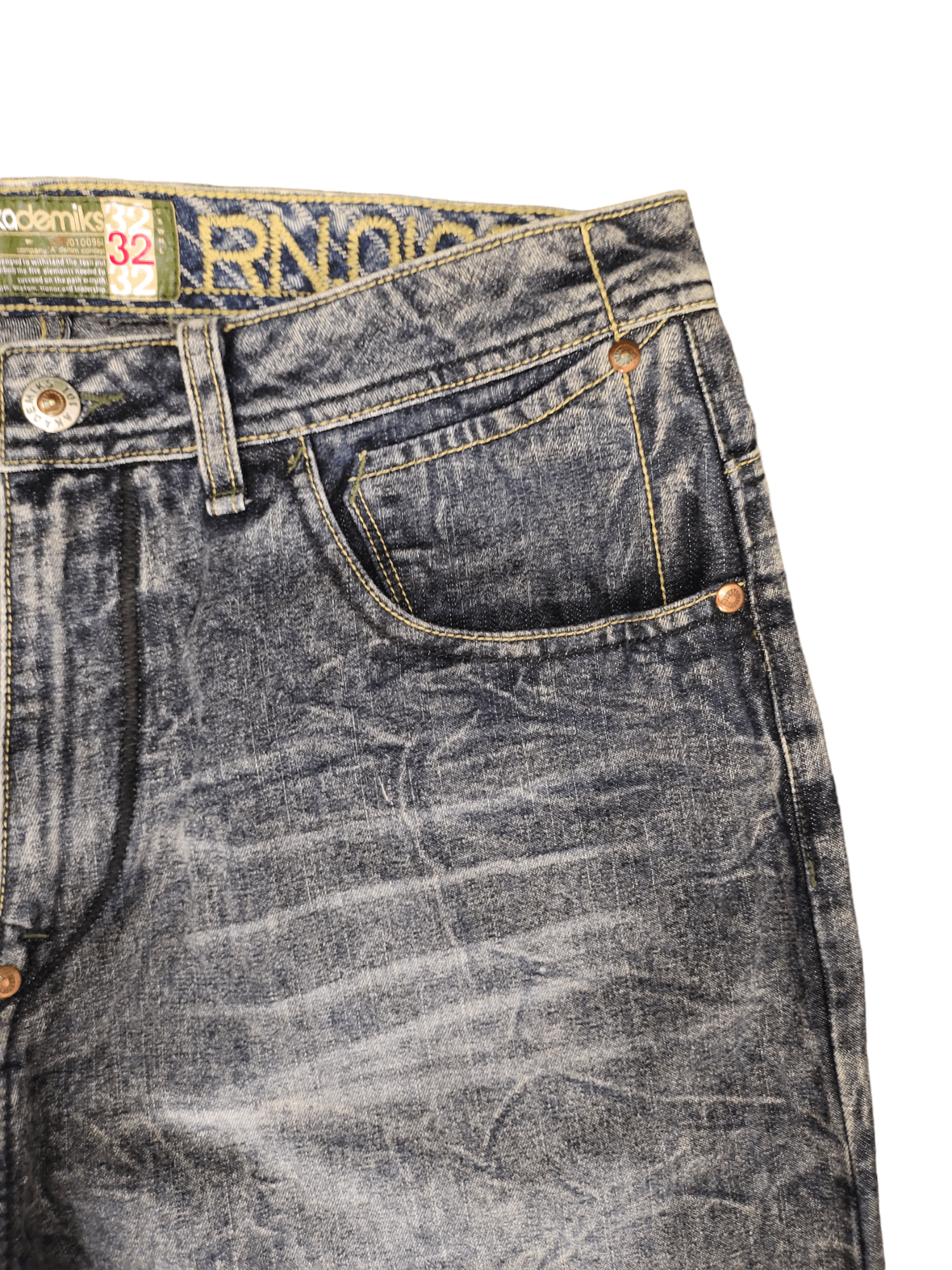 Akademiks Baggy Jeans 90s Akademiks Wide Leg Denim Y2k Jnco Size US 32 / EU 48 - 9 Thumbnail