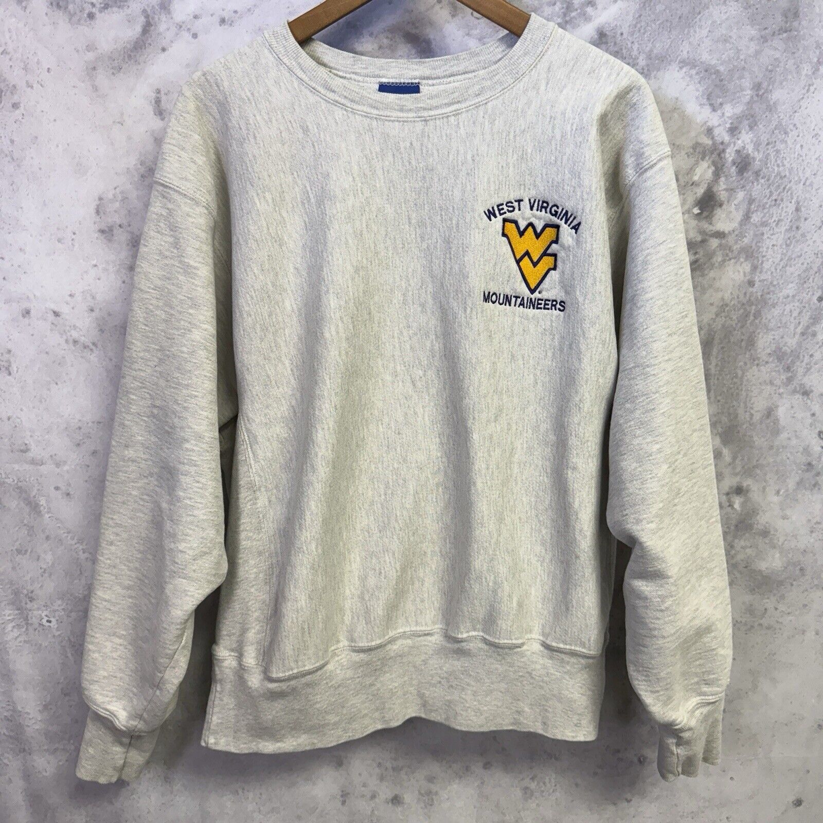 Champion West Virginia Mountaineers Champion Reverse Weave Sweatshirt Size US L / EU 52-54 / 3 - 1 Thumbnail