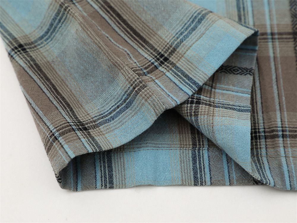 Japanese Brand American-style plaid shirt with letter embroidery Size US M / EU 48-50 / 2 - 4 Thumbnail