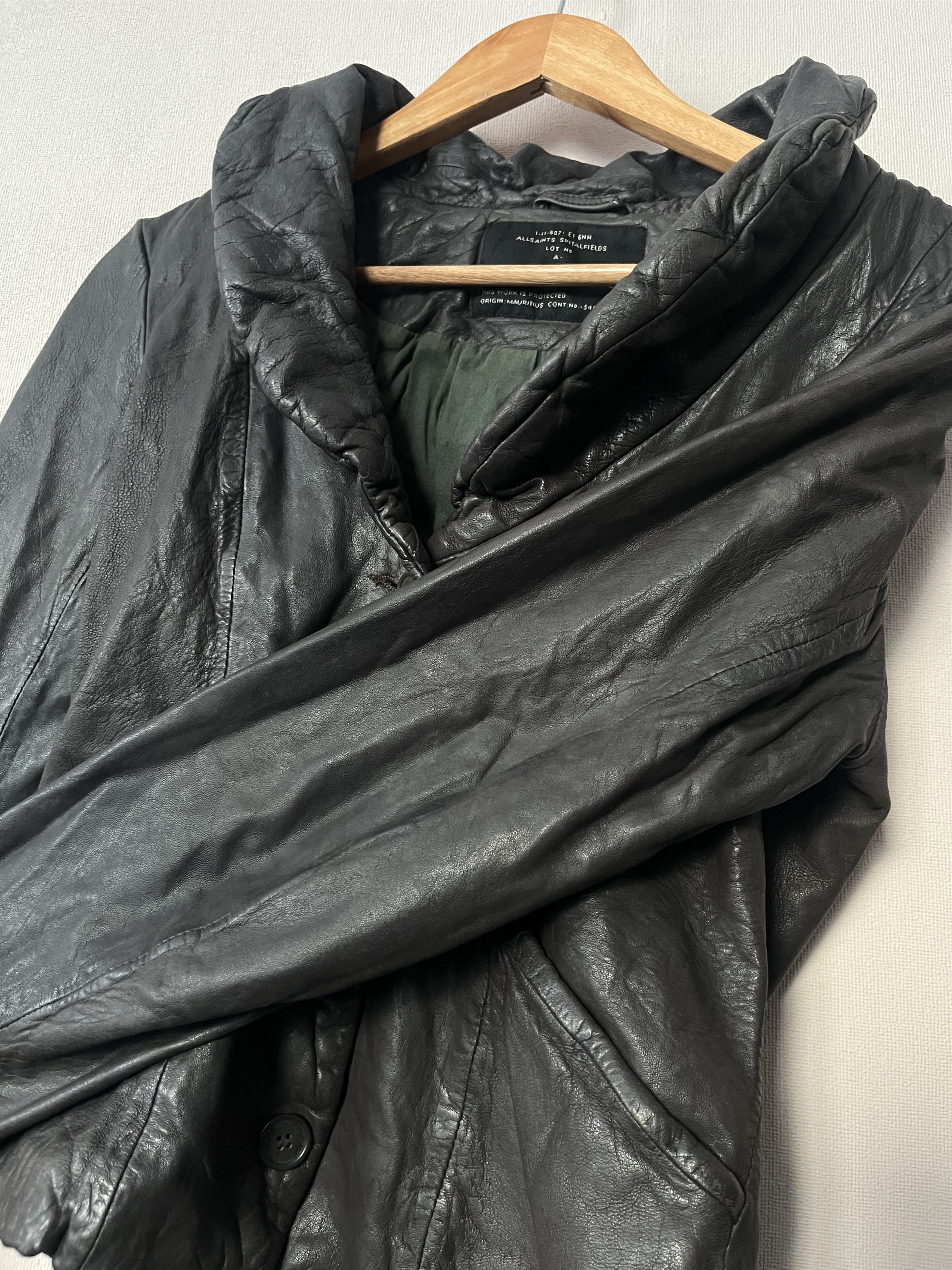 Allsaints All Saints Spitalfields Leather Jacket Size 10 Avant Garde Size L / US 10 / IT 46 - 7 Thumbnail
