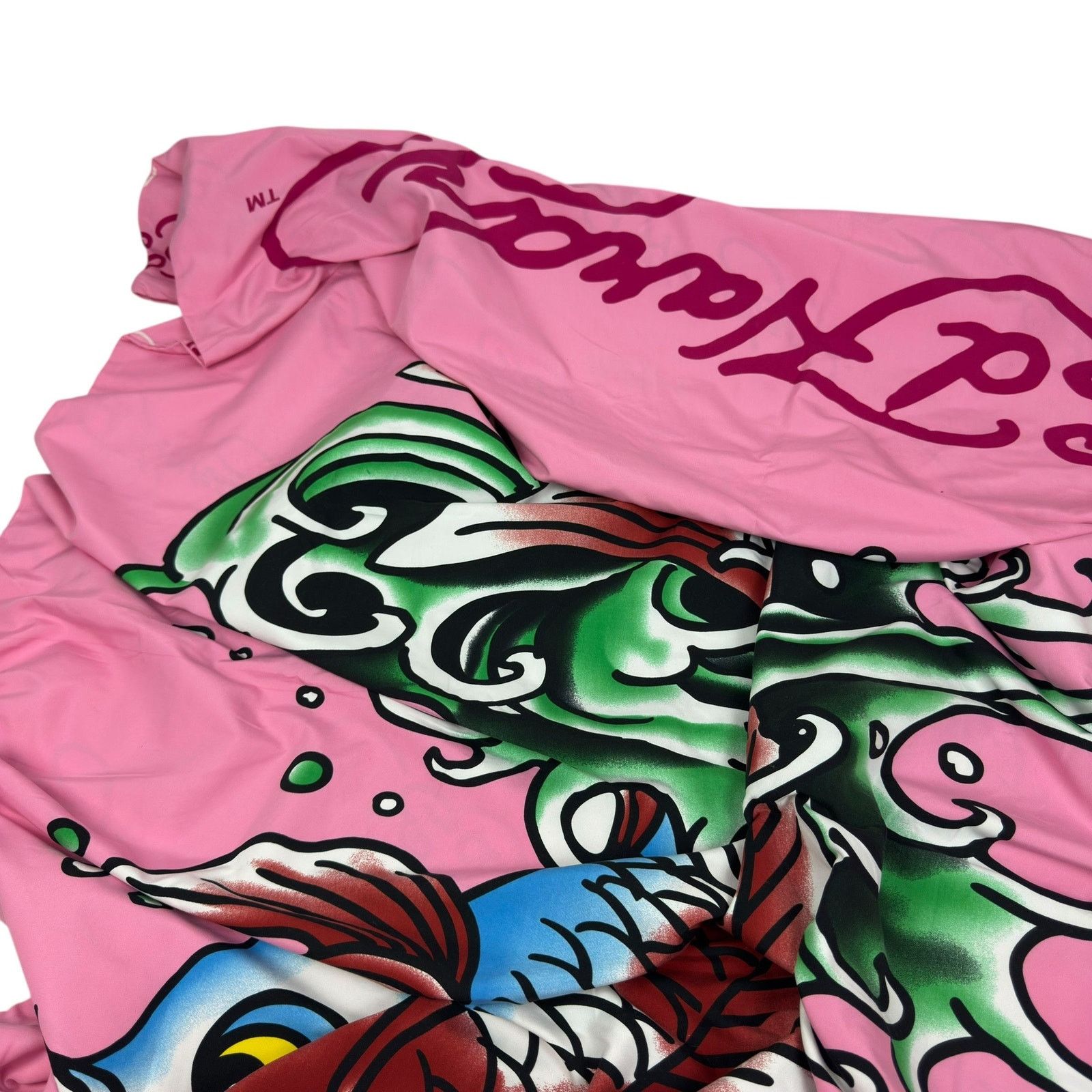 Ed Hardy × Japanese Brand Ed Hardy By Christian Audigier Pink Quilt & Pillow Cover Set Size ONE SIZE - 3 Thumbnail