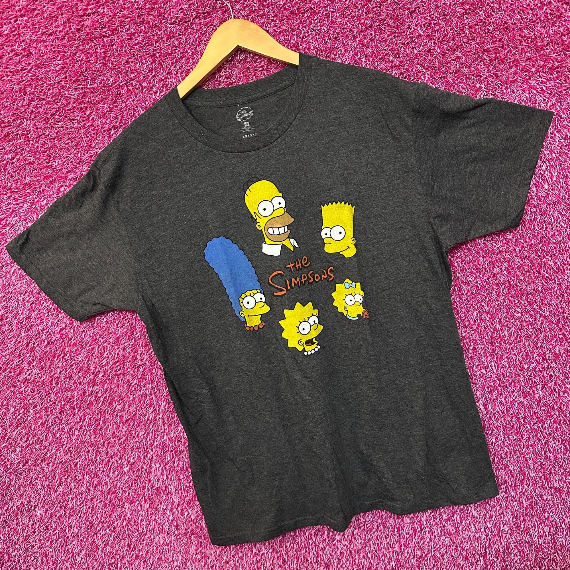 The Simpsons The Simpsons Family Cartoon Heads Animated Series Tee L Size US L / EU 52-54 / 3 - 3 Thumbnail