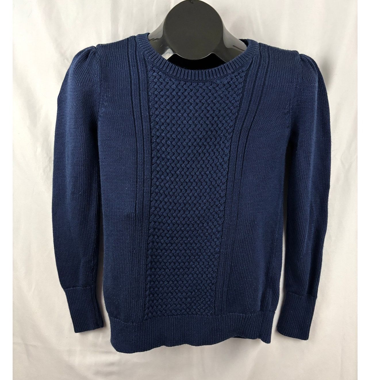 Banana Republic Banana Republic Women's Mixed-Stitch Crew Sweater XS Blue Size XS / US 0-2 / IT 36-38 - 5 Thumbnail