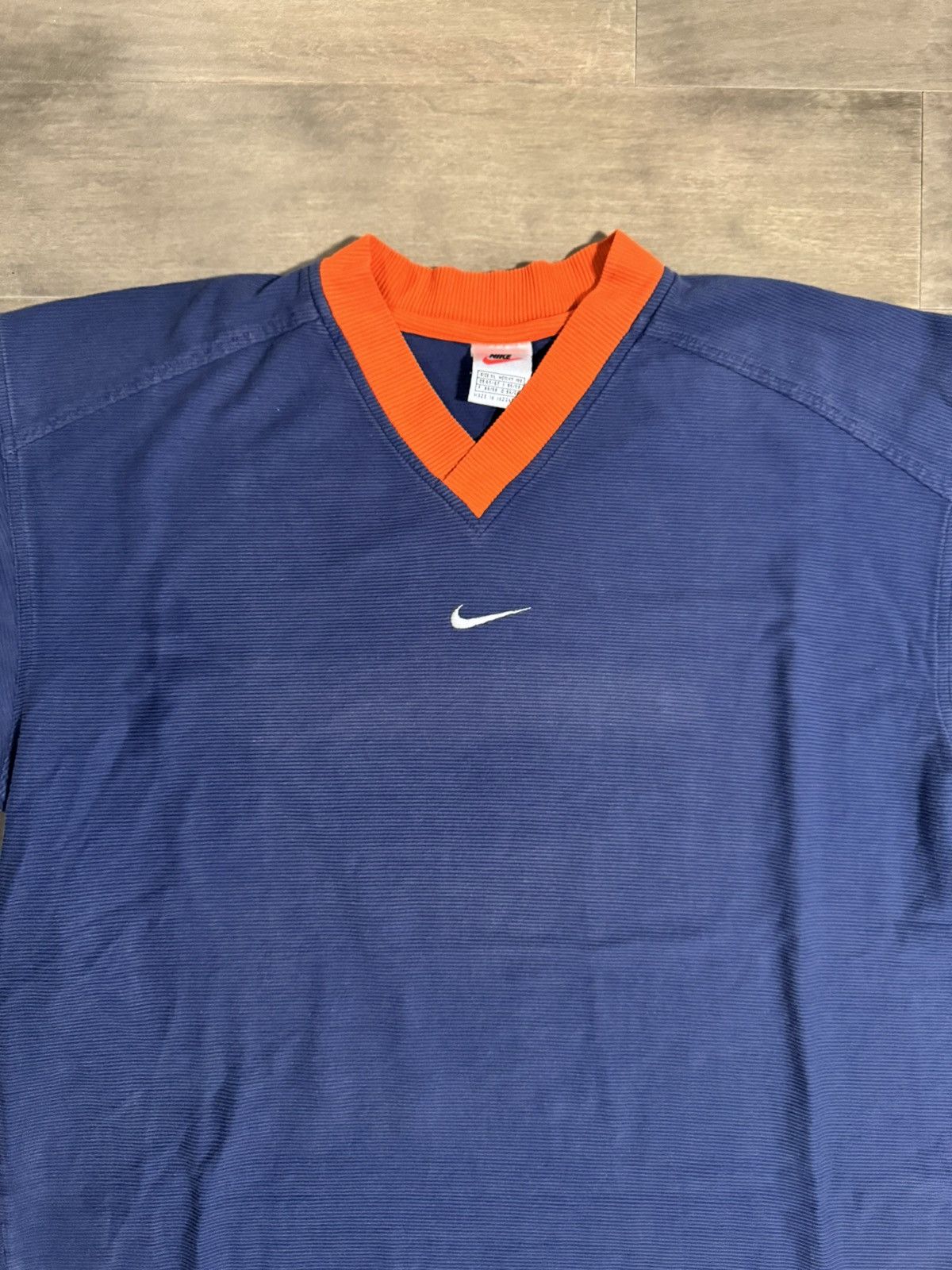 Nike × Vintage Vintage Nike V Neck Tee Size US XL / EU 56 / 4 - 2 Thumbnail