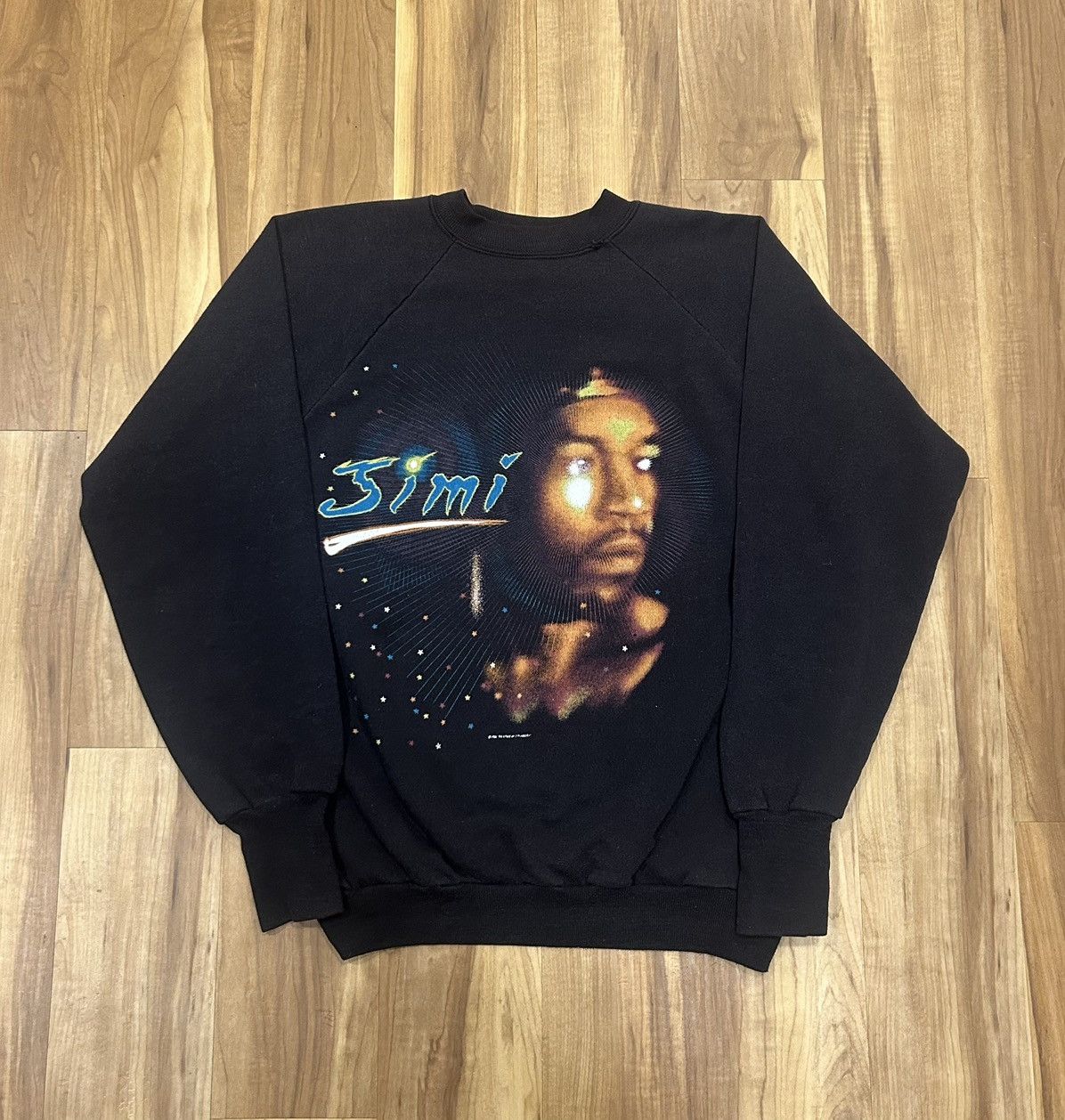 Band Tees × Vintage Vintage 1986 Jimi Hendrix faded crewneck Size US XL / EU 56 / 4 - 1 Thumbnail