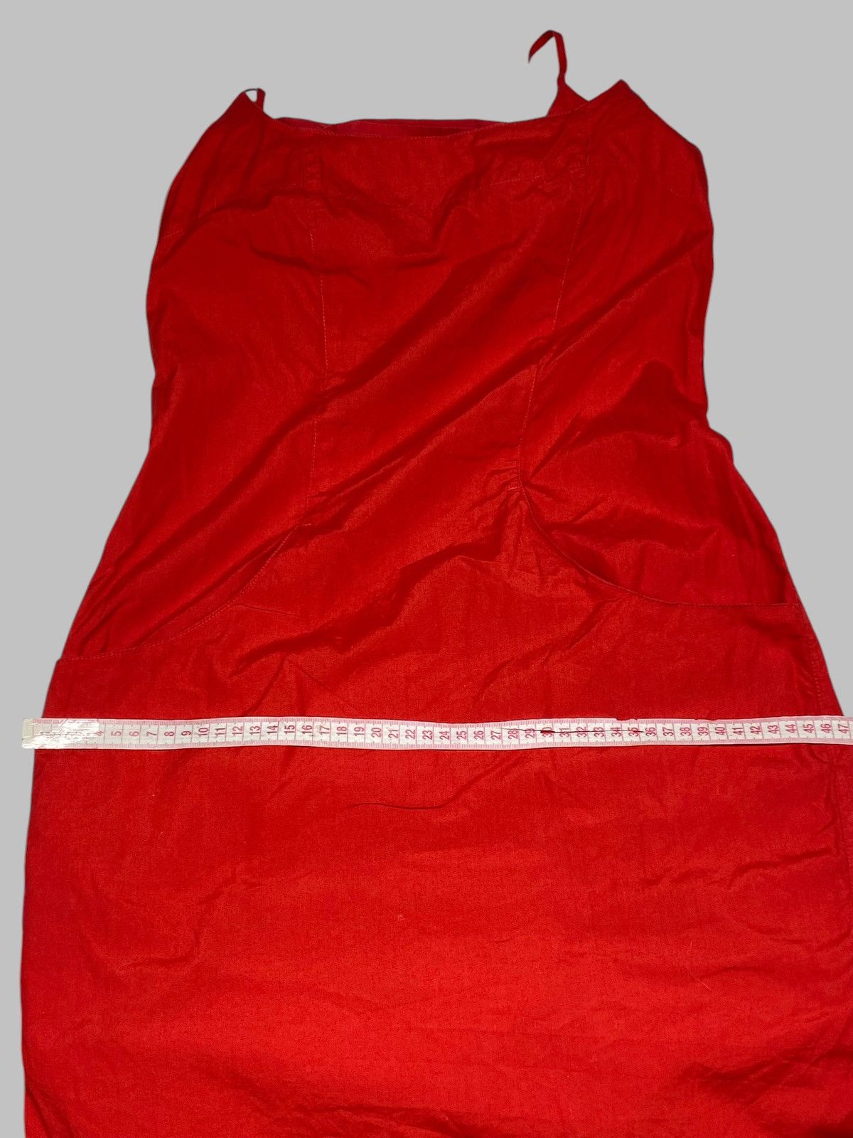 Katharine Hamnett London Vintage 1980s Katharine Hamnett Hot Red Bustier Dress Size M / US 6-8 / IT 42-44 - 16 Thumbnail
