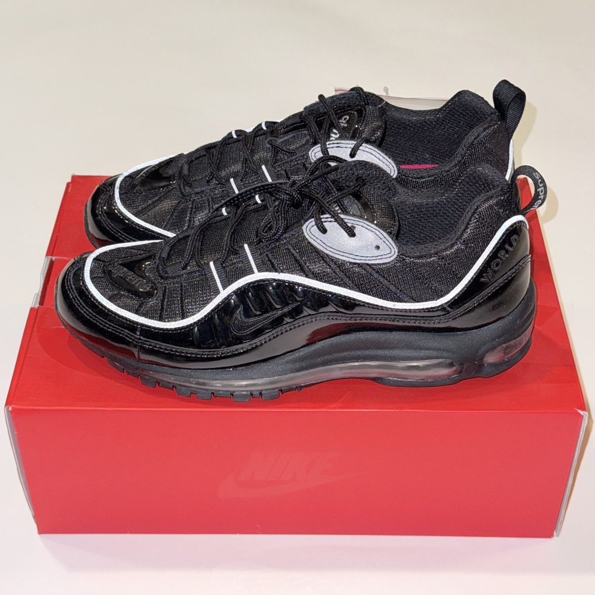 Nike × Supreme SS16 Supreme x Nike Air Max 98 Size US 9.5 / EU 42-43 - 4 Thumbnail