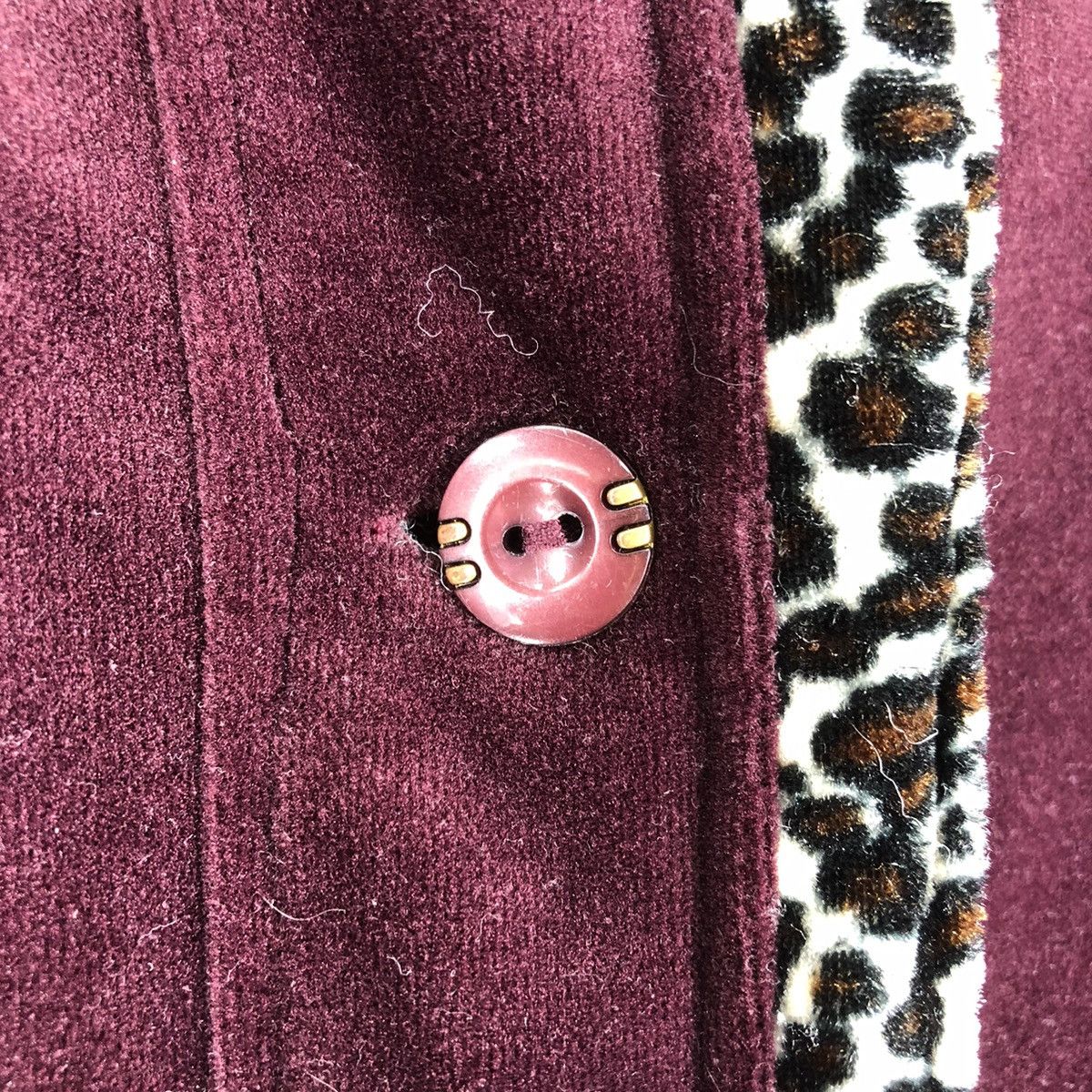 Japanese Brand Vintage 90's Velvet Leopard Women Vest by Drellous Life Size S / US 4 / IT 40 - 11 Thumbnail