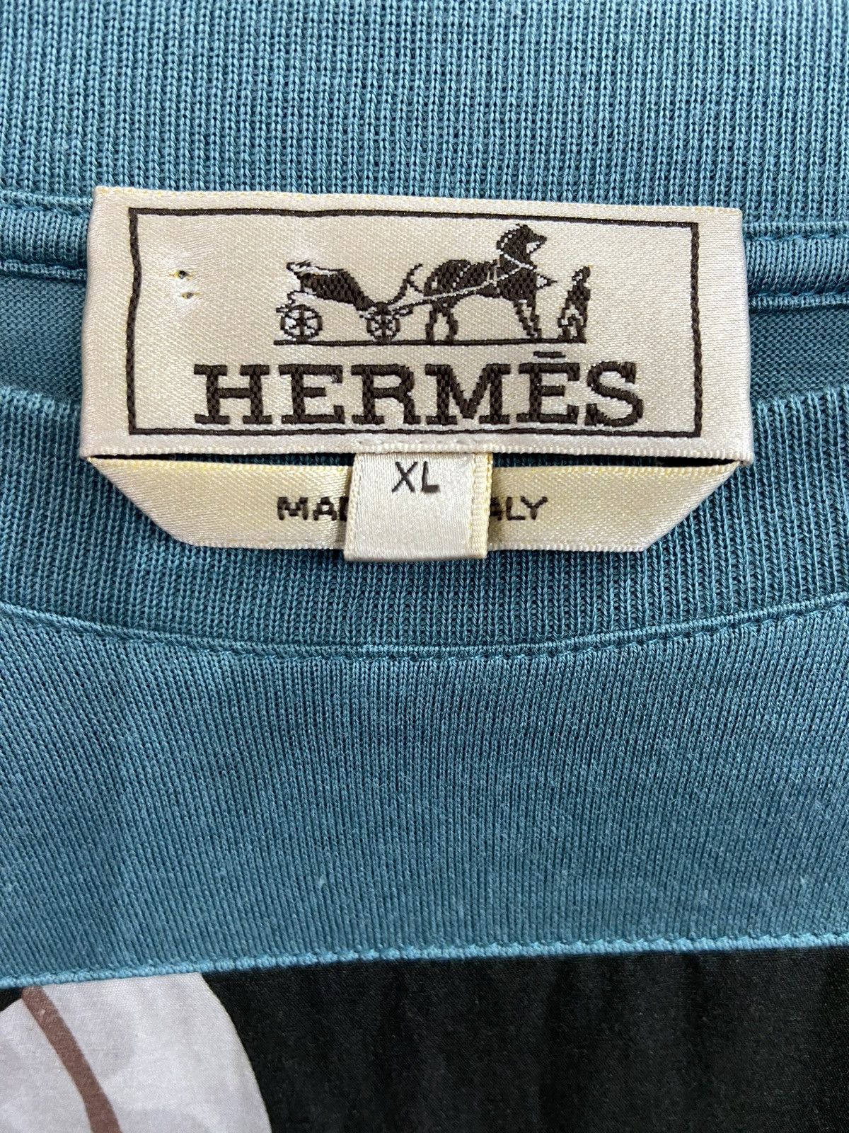 Hermes Hermés Zouaves Et Dragons Patch T-shirt Size US XL / EU 56 / 4 - 4 Thumbnail