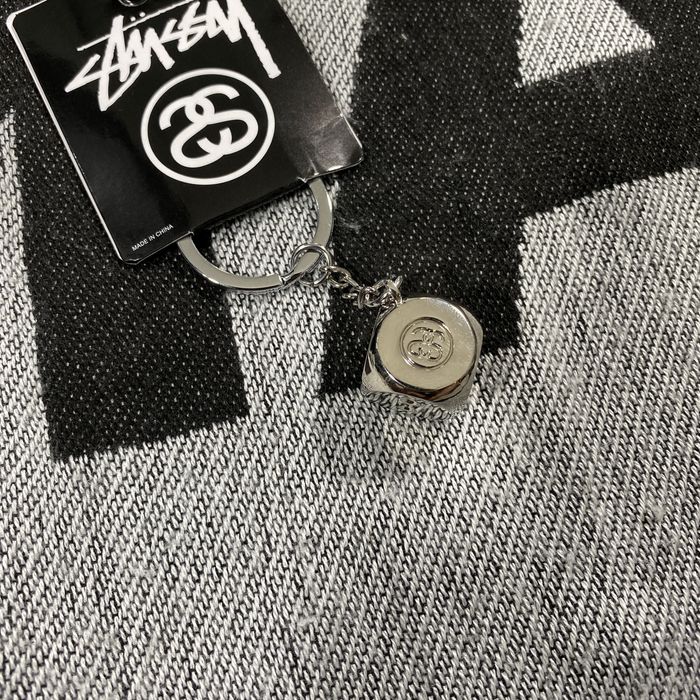 Stussy RARE STUSSY 🎲 DICE KEYCHAIN SILVER Grailed